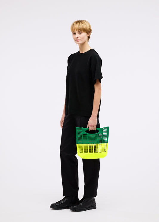 MOKKO BI-COLOR Tote Bag Black x Khaki
