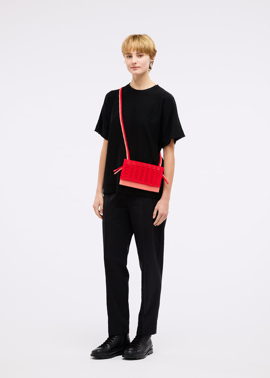 MOKKO BI-COLOR Shoulder Bag Black x Khaki
