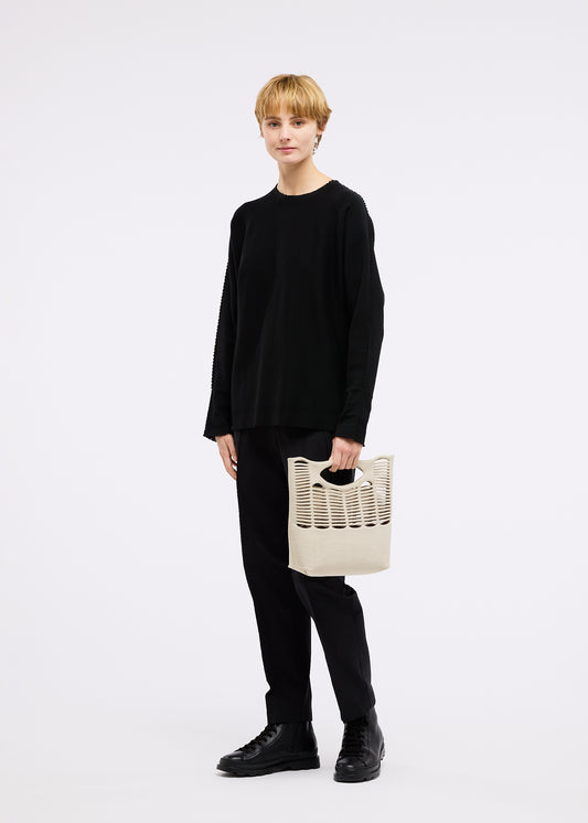 MOKKO TWILL Tote Bag Off-White x Beige