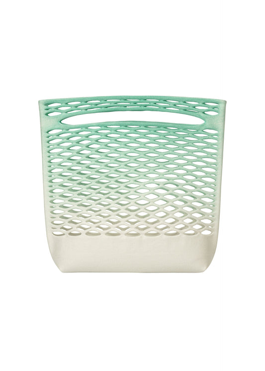 A product shot of the GOOD GOODS ISSEY MIYAKE MOKKO NET GRADATION gg66ag37369os in ice green.