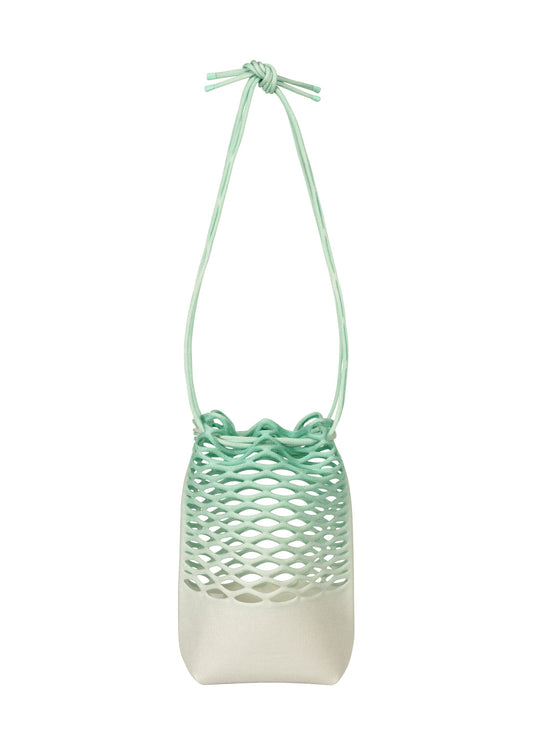 A product shot of the GOOD GOODS ISSEY MIYAKE MOKKO NET GRADATION gg66ag37469os in ice green.