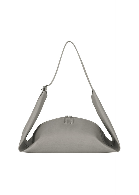 A product shot of the GOOD GOODS ISSEY MIYAKE LEAF bag in gray.