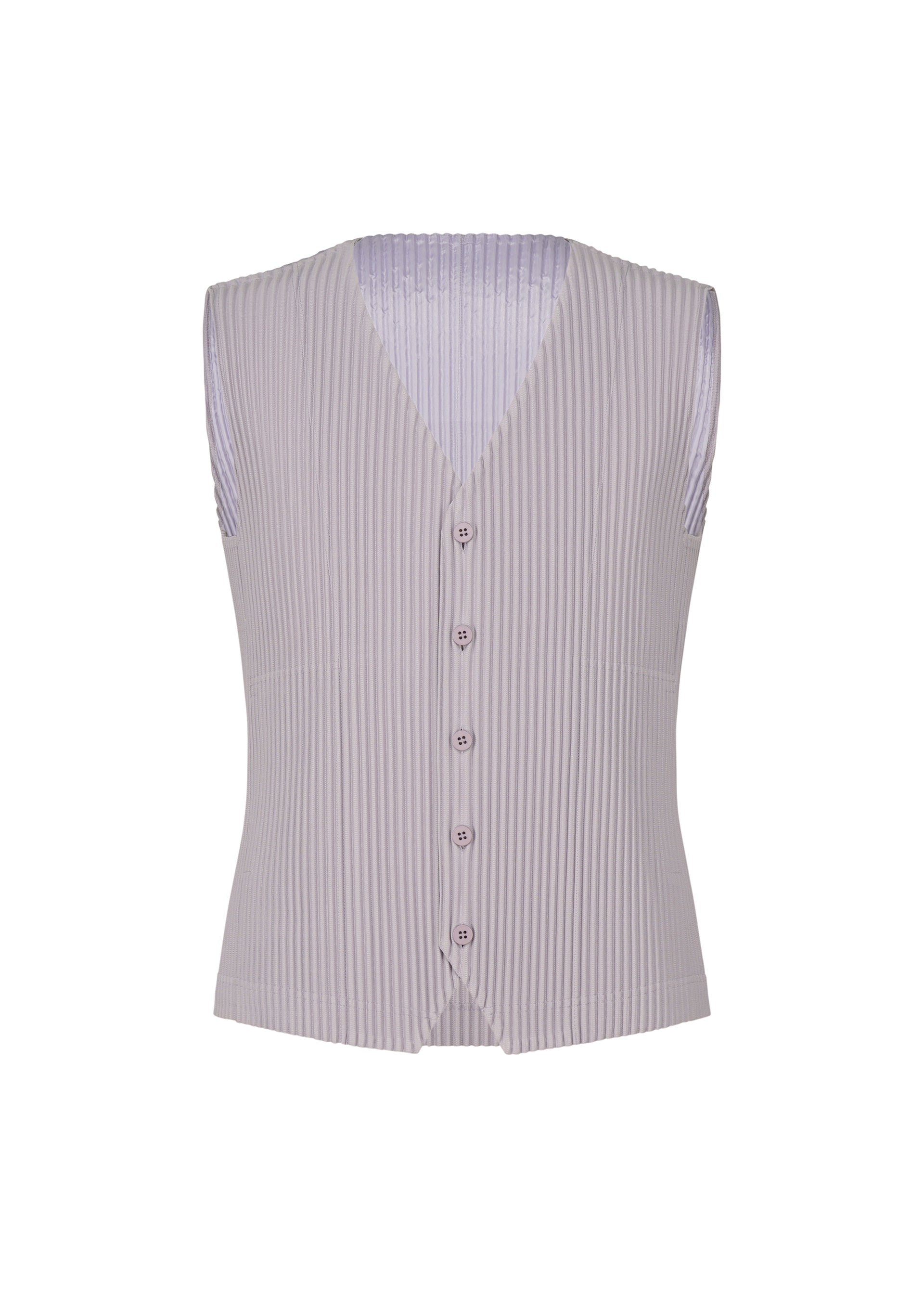 TAILORED PLEATS Vest Cloud Grey - Main Image