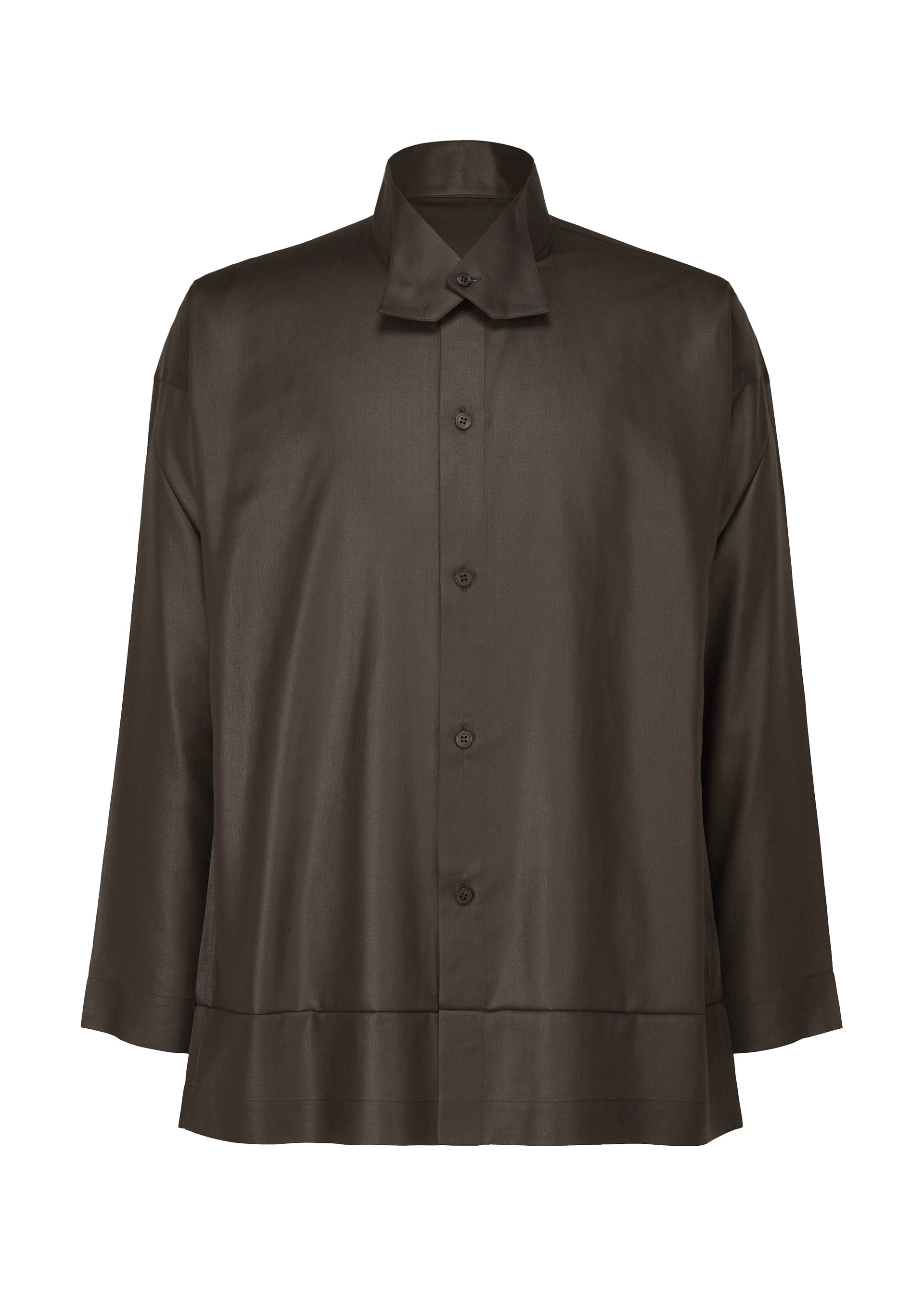 PRESS SHIRT Shirt Brown – ISSEY MIYAKE EU