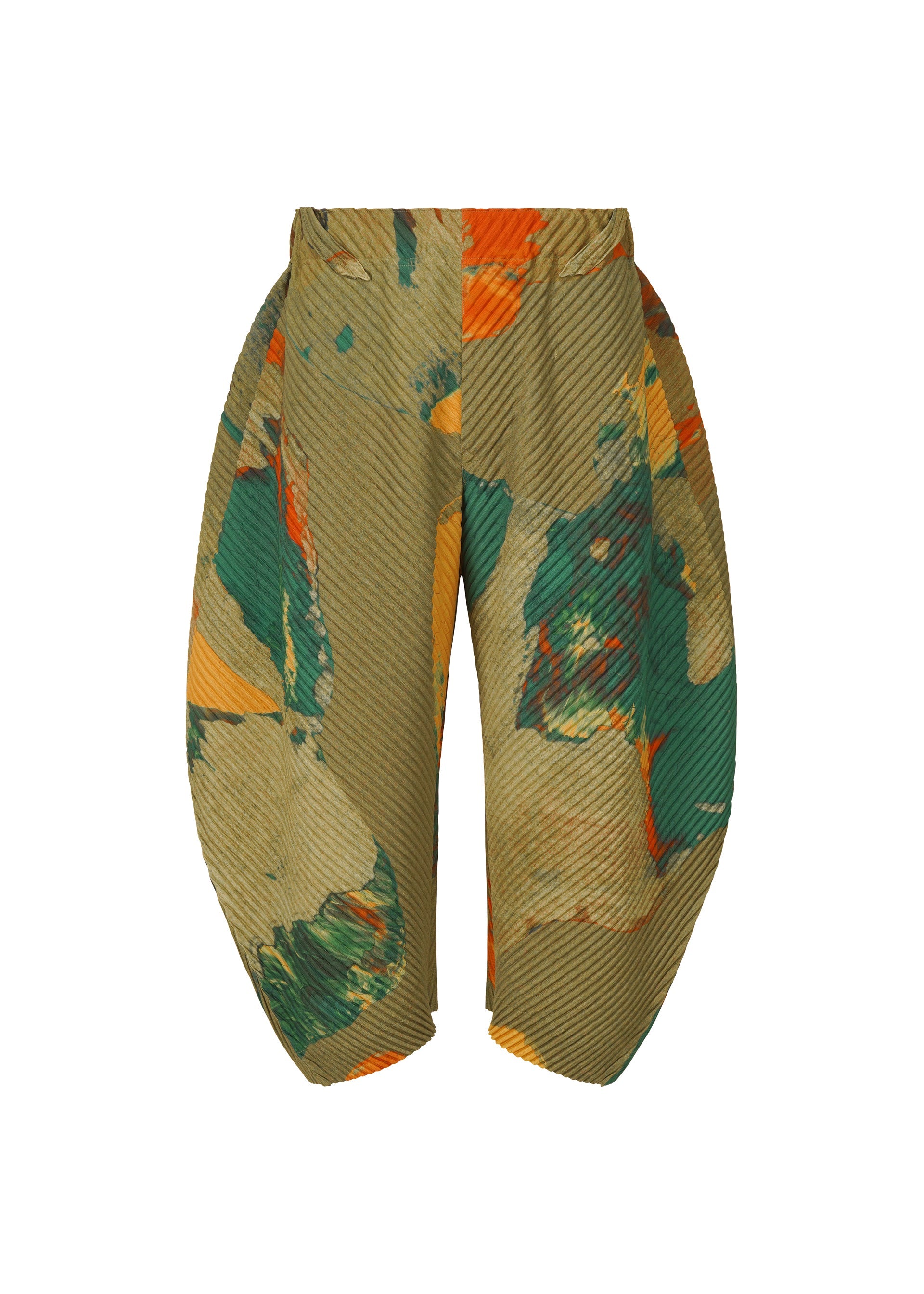 PAINTED STONE Trousers Green – ISSEY MIYAKE EU