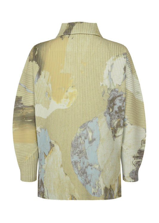 A detail shot of the Homme Plisse Issey Miyake PAINTED STONE prêt à porter.
