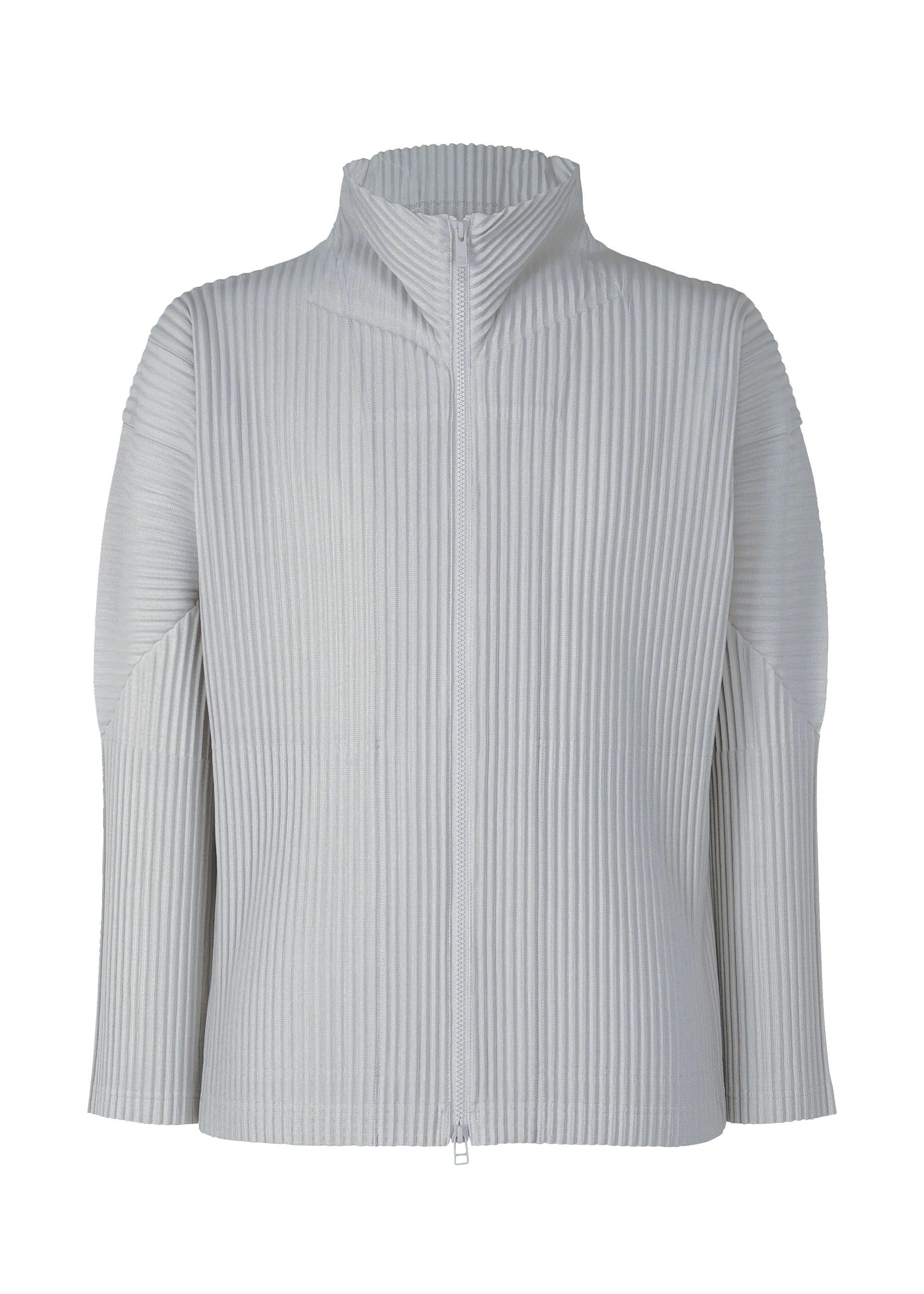 BASICS Zipup cardigan Light Grey – ISSEY MIYAKE EU