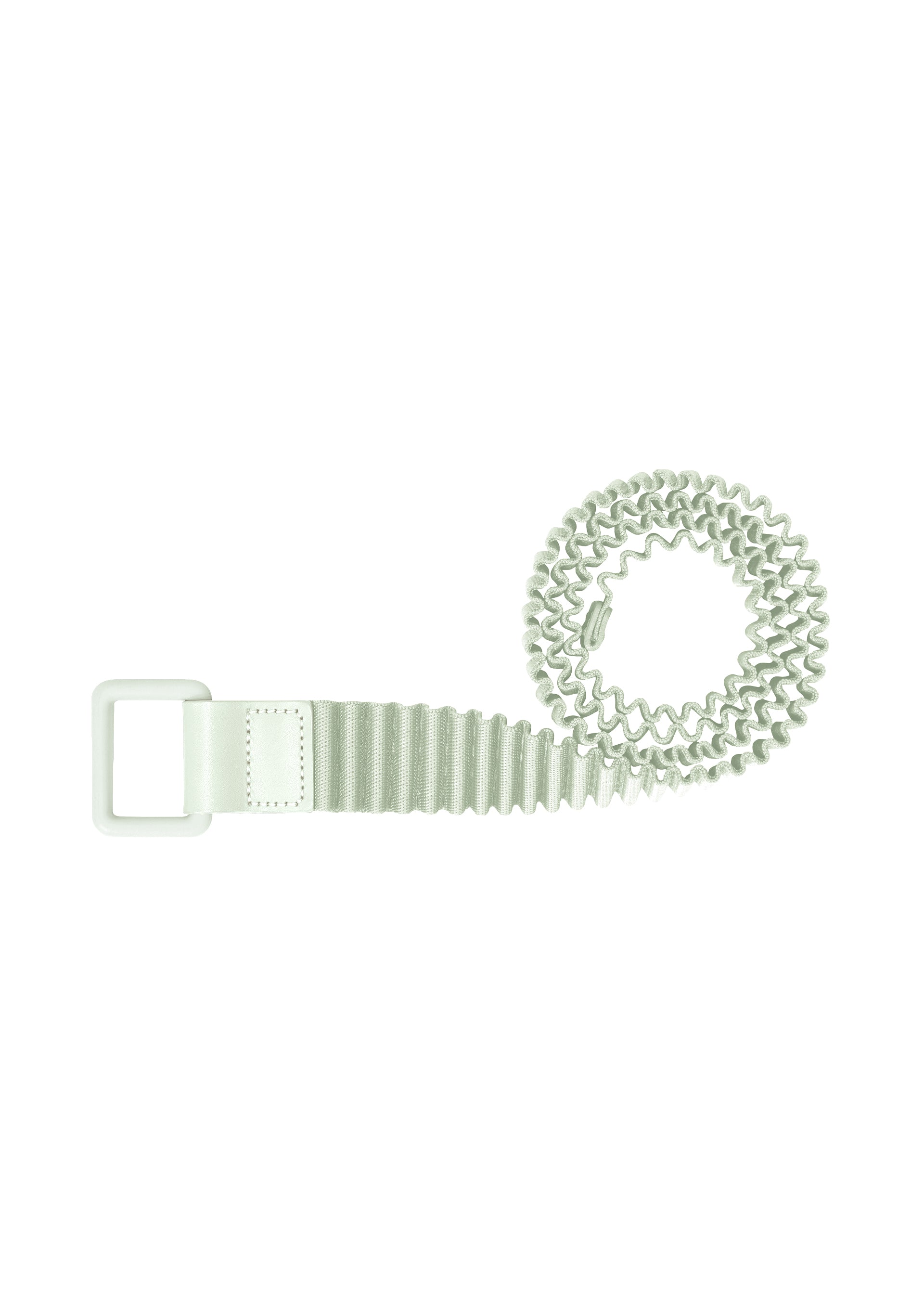 PLEATS BELT Belt White Green – ISSEY MIYAKE EU