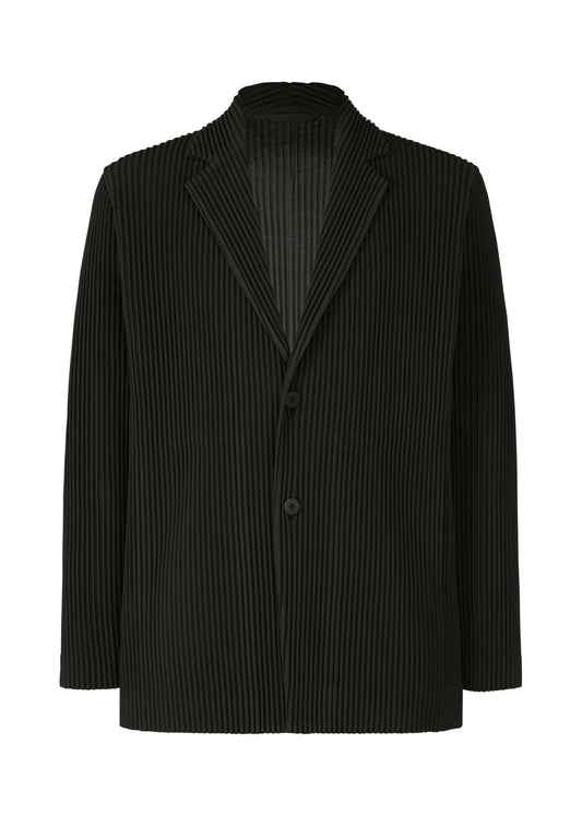 A product shot of the HOMME PLISSÉ ISSEY MIYAKE TAILORED PLEATS 3 jacket in black.