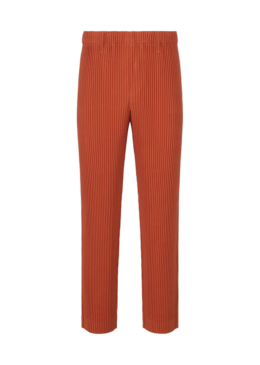 A product shot of the HOMME PLISSÉ ISSEY MIYAKE TAILORED PLEATS 3 trousers in jambon pink.