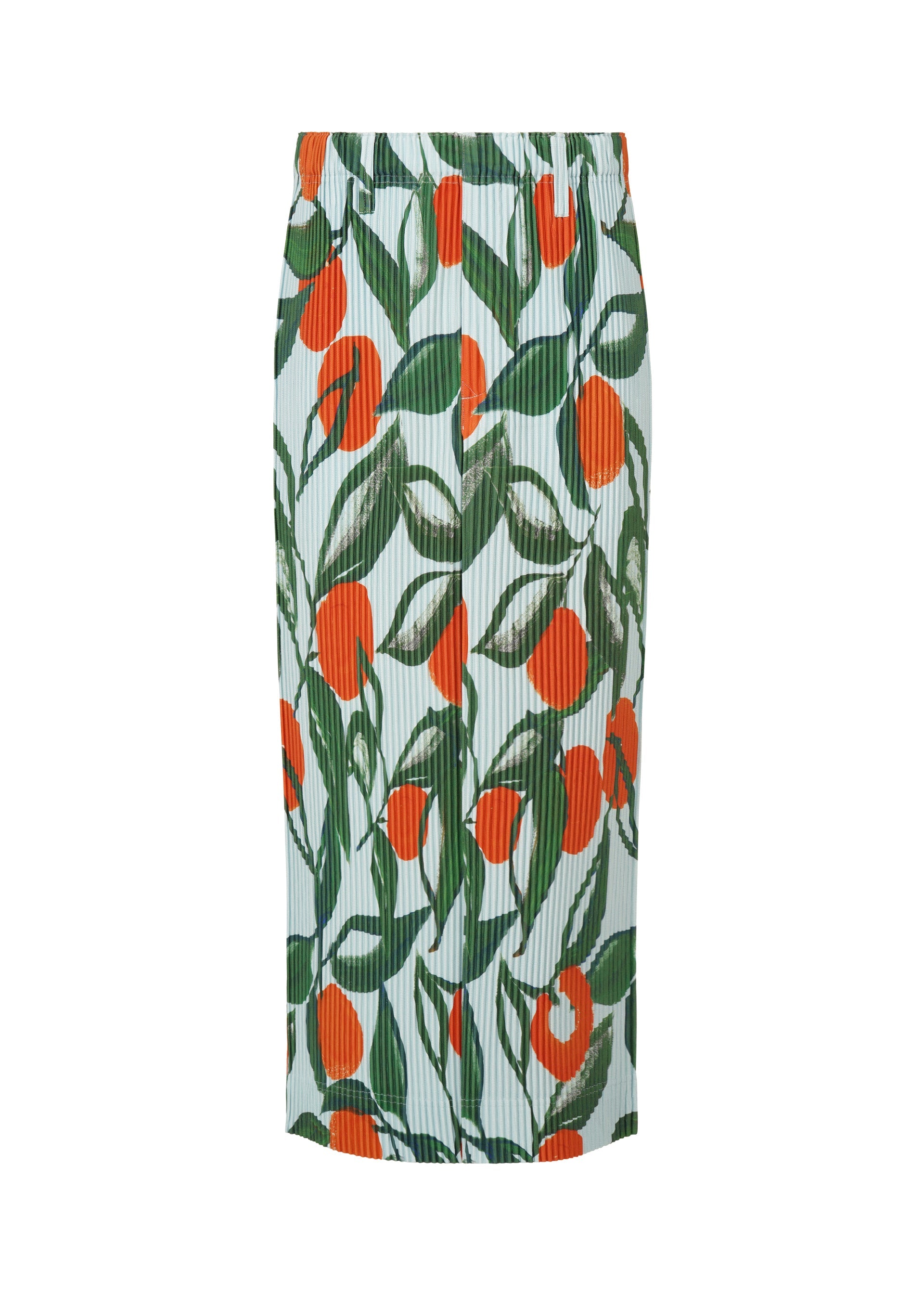 me ISSEY MIYAKE トロピカルフルーツ柄 PLEATED 長袖 FRUITS & VEGETABLES Skirt Blue – ISSEY MIYAKE EU