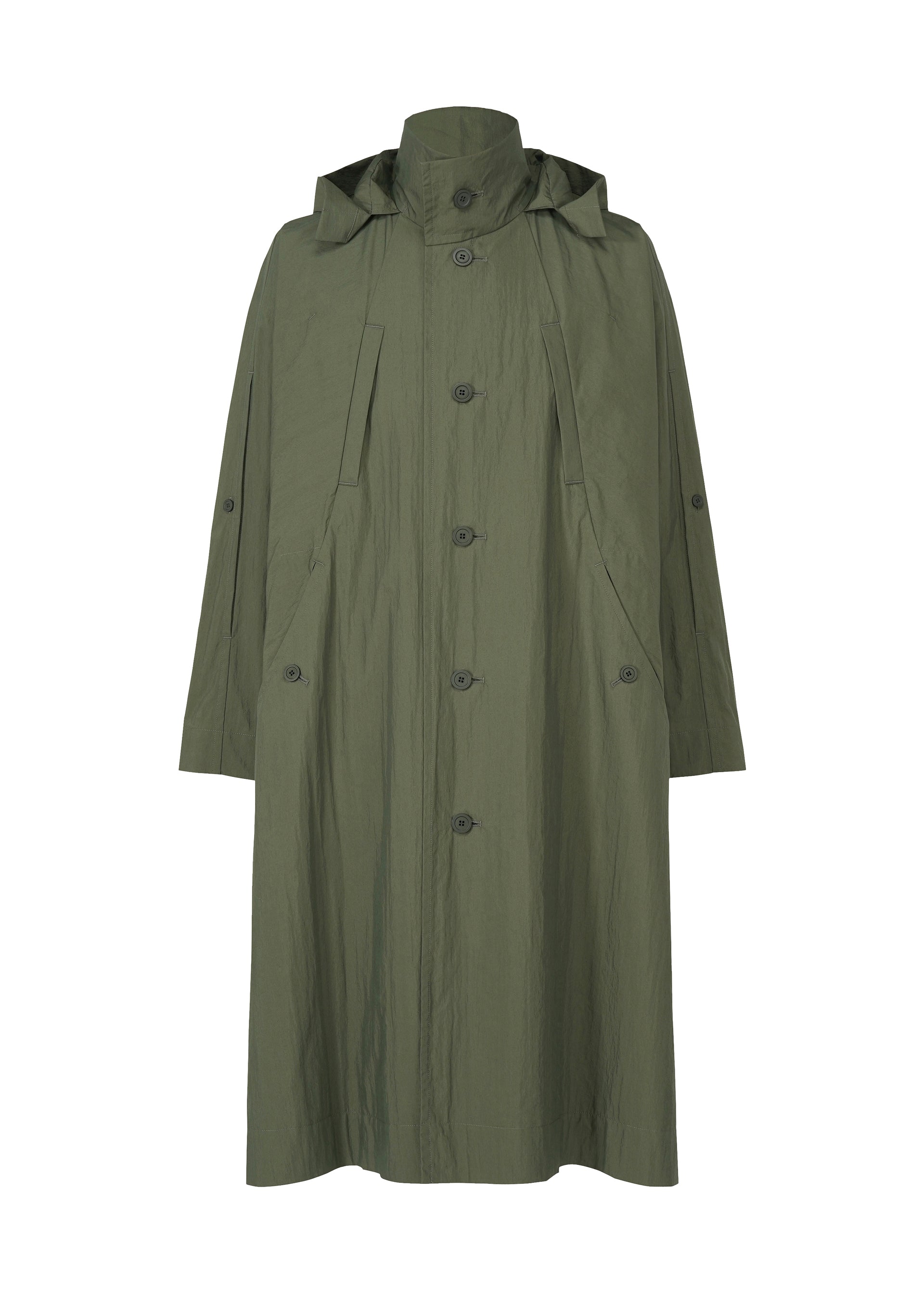 SLIT COAT Coat Green – ISSEY MIYAKE EU