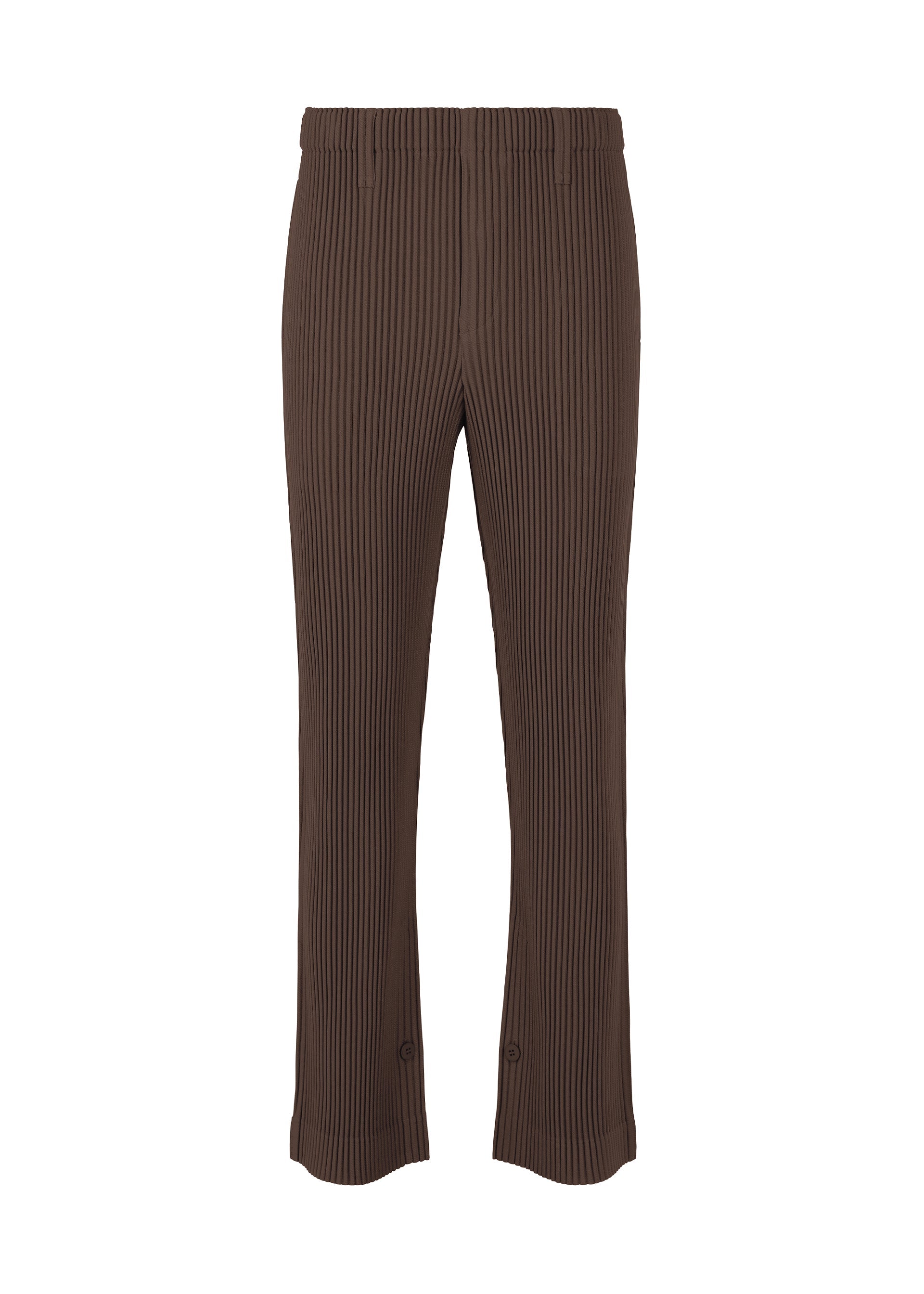 KERSEY PLEATS Trousers Brown – ISSEY MIYAKE EU