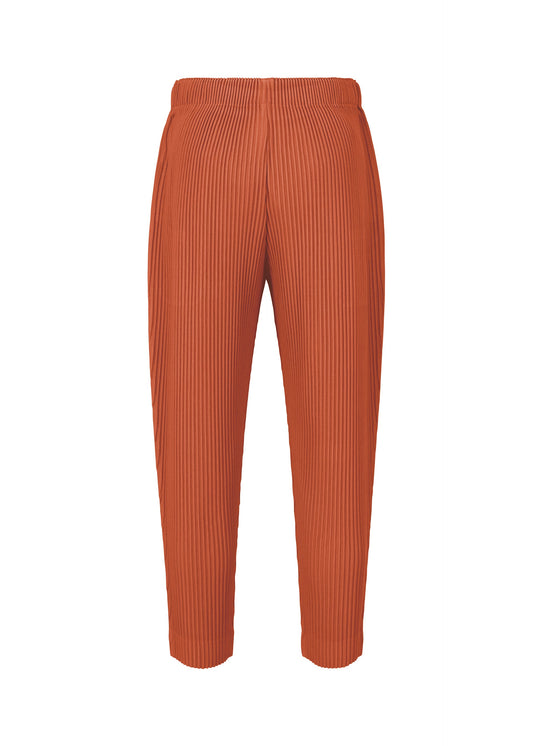A detail shot of the HOMME PLISSÉ ISSEY MIYAKE MONTHLY COLORS : AUGUST pants.