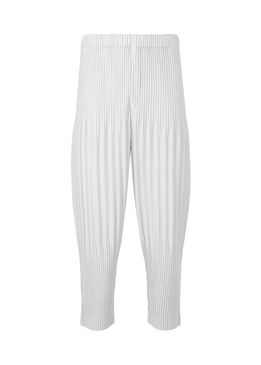 A product shot of the HOMME PLISSÉ ISSEY MIYAKE COLOR PLEATS 2 trousers in flash gray.