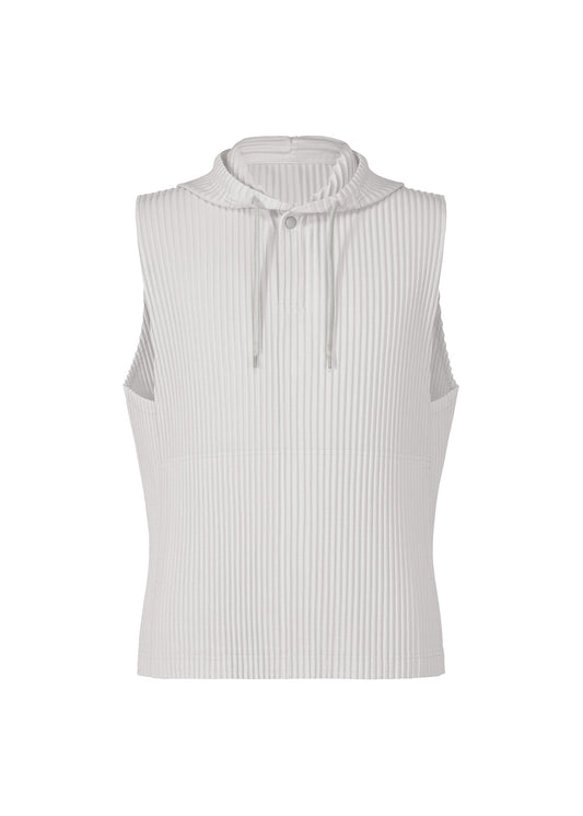A product shot of the HOMME PLISSÉ ISSEY MIYAKE MONTHLY COLORS : SEPTEMBER t-shirt in ray gray.