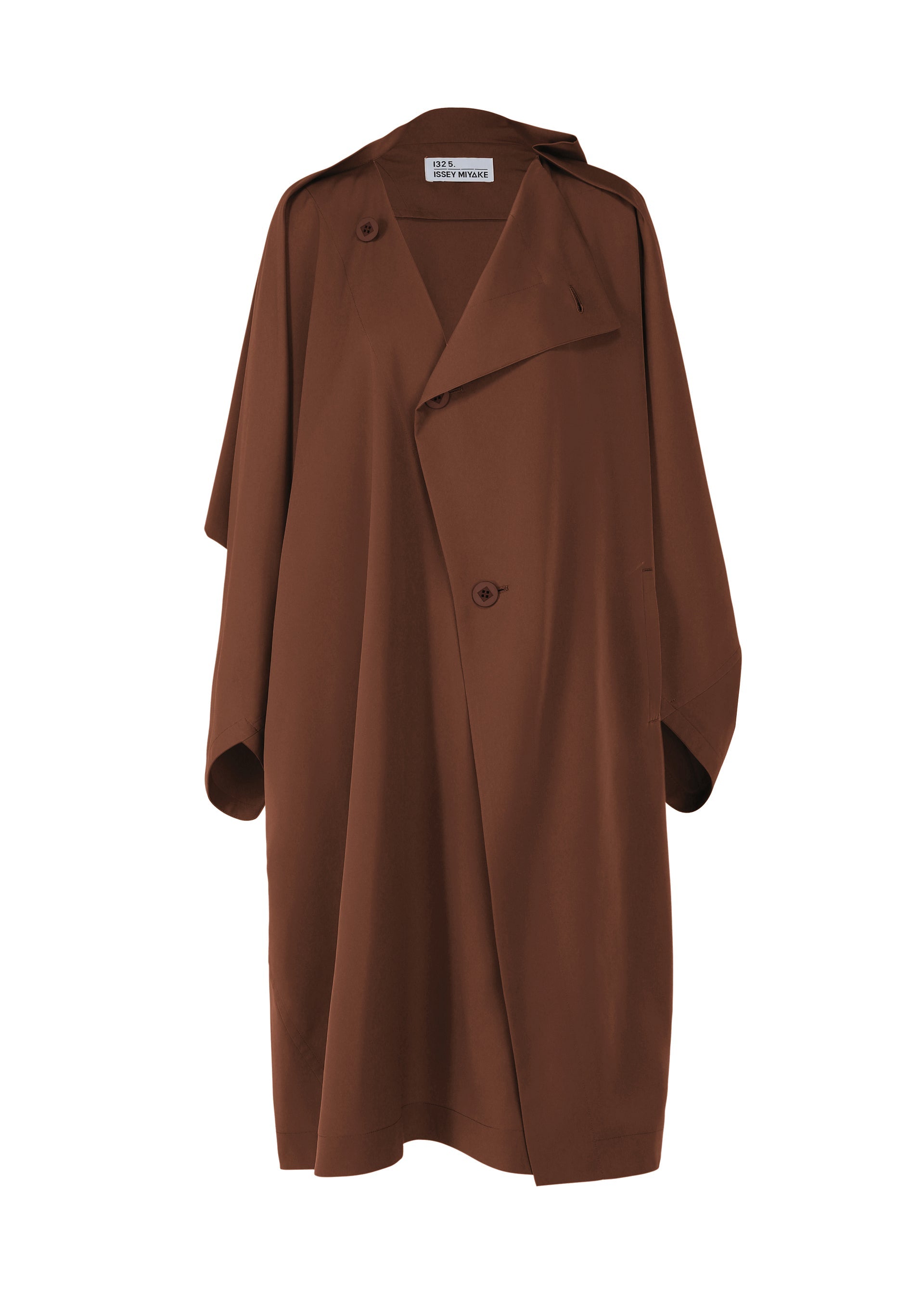 PARALLEL WRAP Coat Brown – ISSEY MIYAKE EU