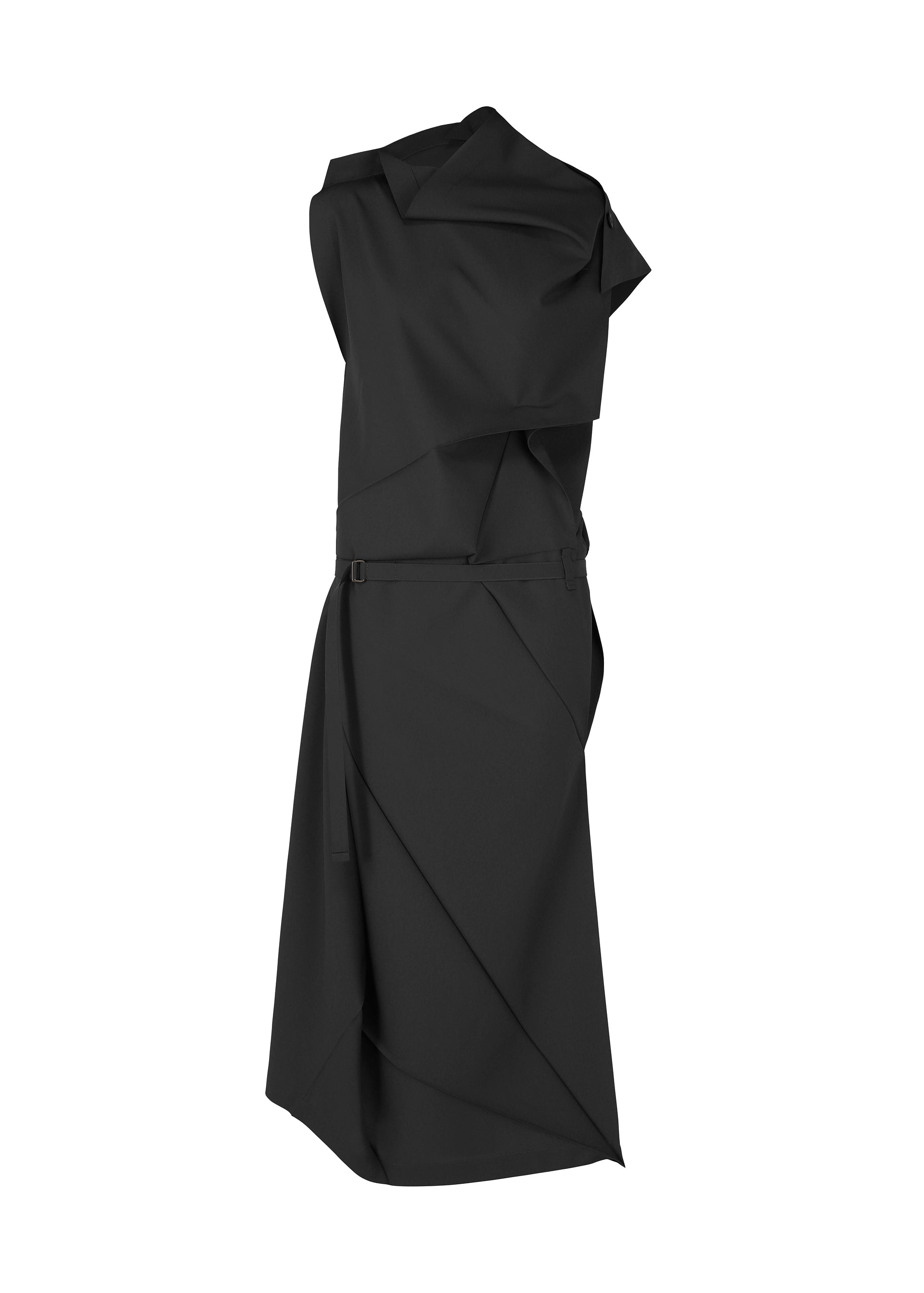 FACET SOLID Dress Black – ISSEY MIYAKE EU