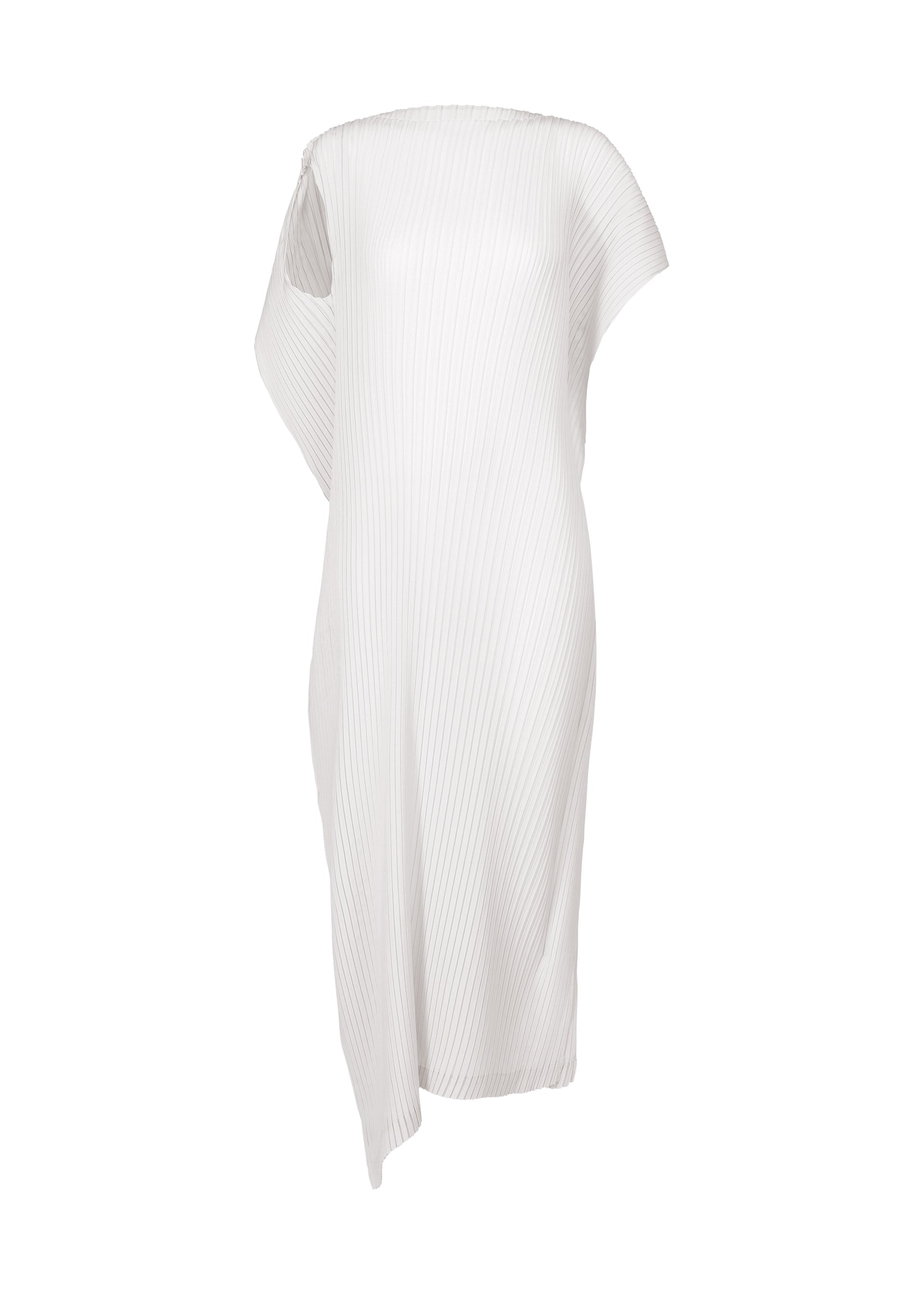 美品PLEATS PLEASE ISSE MIYAKE 白リブ編み半袖シャツ SHADOW STUDY PLEATS SOLID Dress Washi White – ISSEY MIYAKE EU