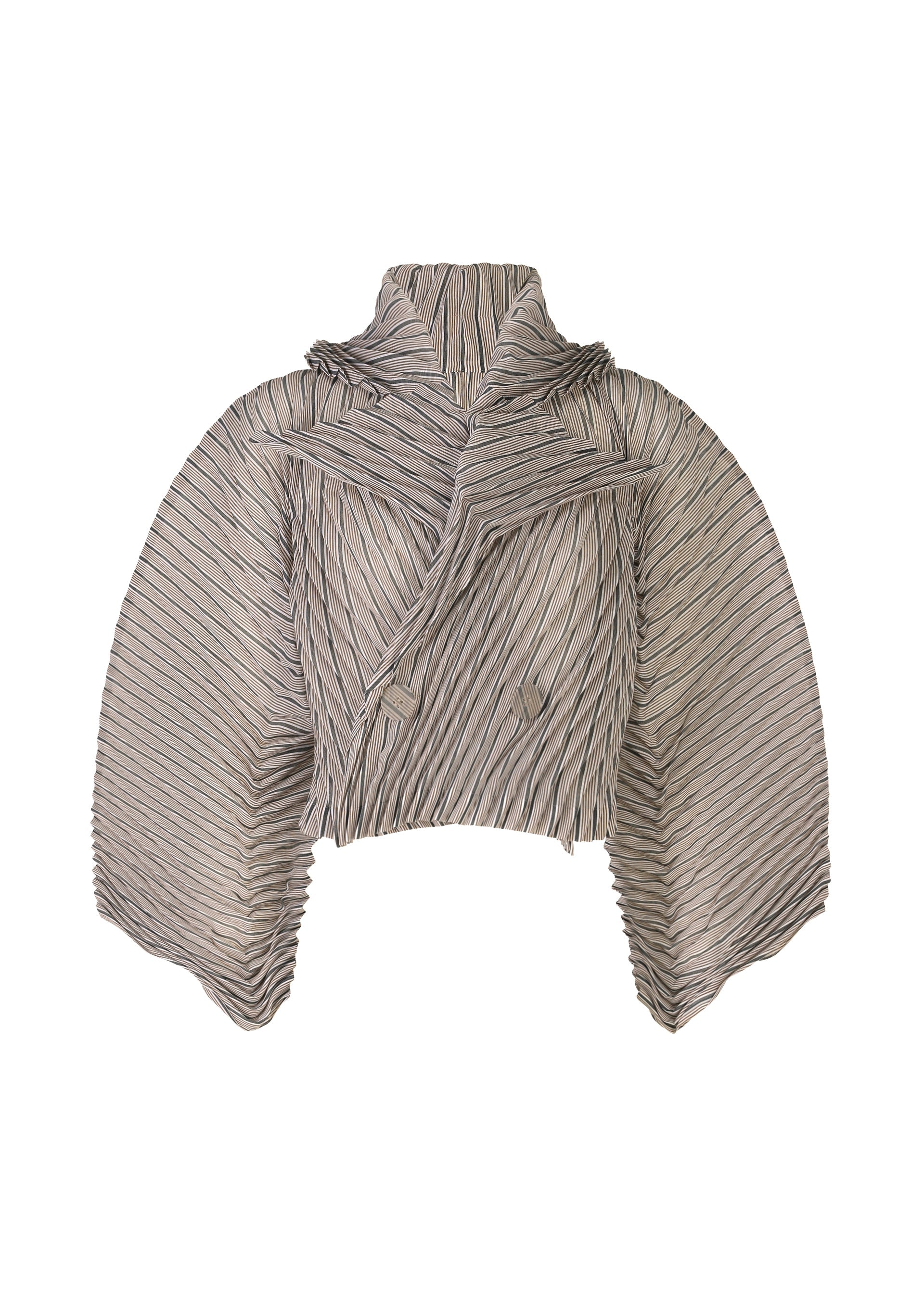 GENERIC STRIPES (HAND PLEATS) Jacket Black-Hued – ISSEY MIYAKE EU