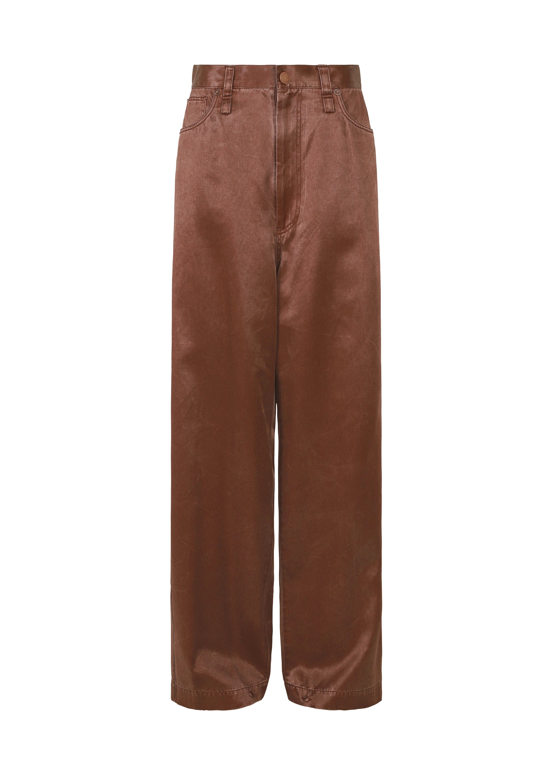 PSEUDO JEANS Trousers Brown – ISSEY MIYAKE EU