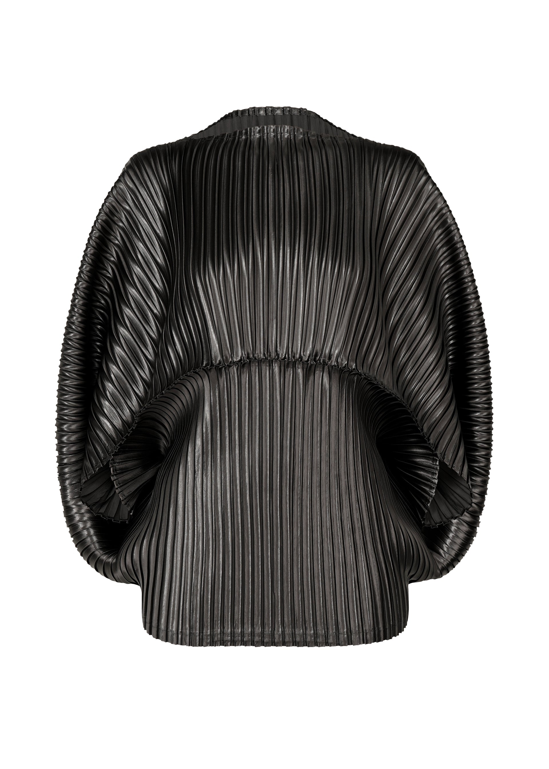 GLOSSED METAL PLEATS Shirt Black – ISSEY MIYAKE EU