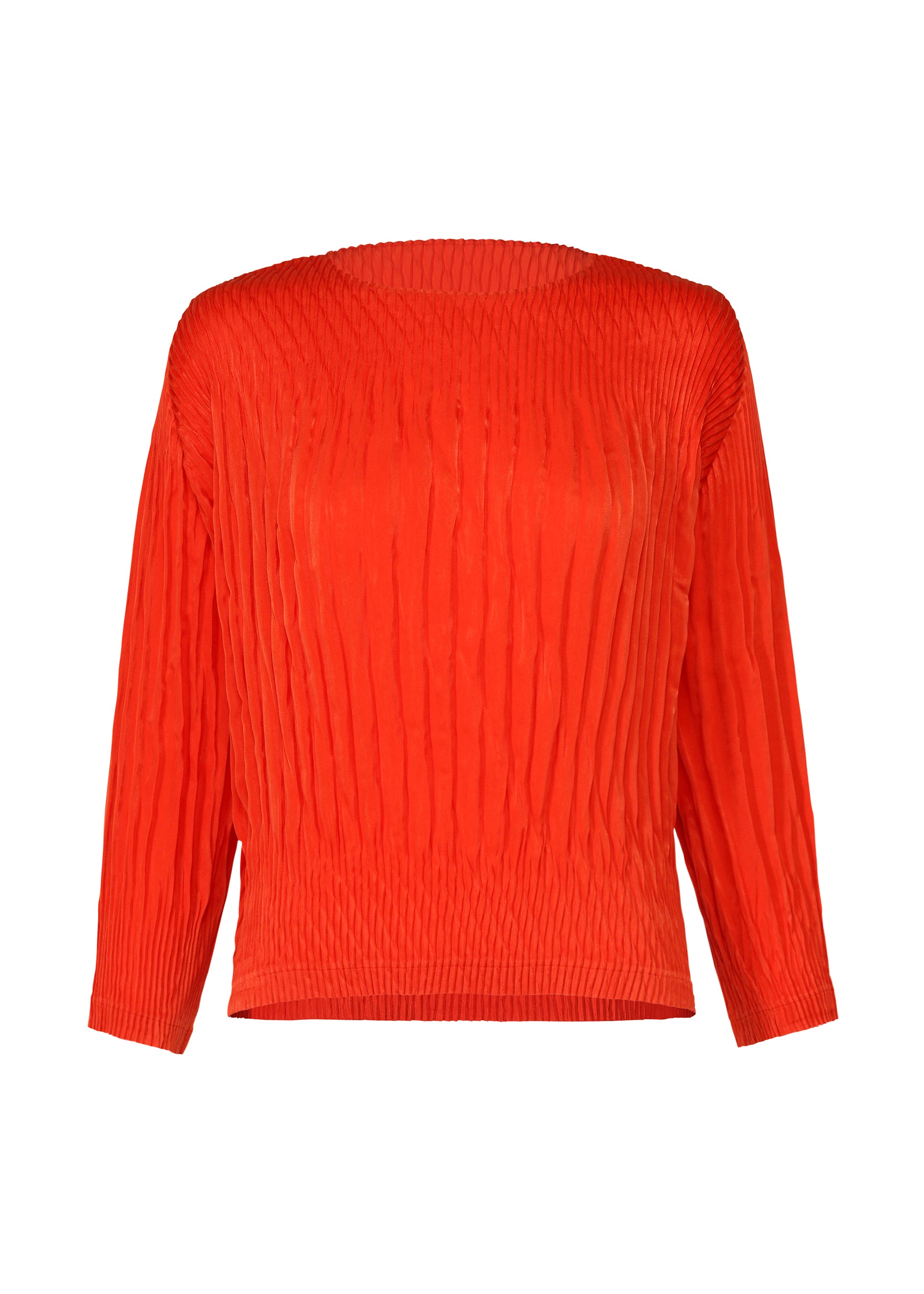 SUEDE LIKE PUFF PLEATS Top Red – ISSEY MIYAKE EU