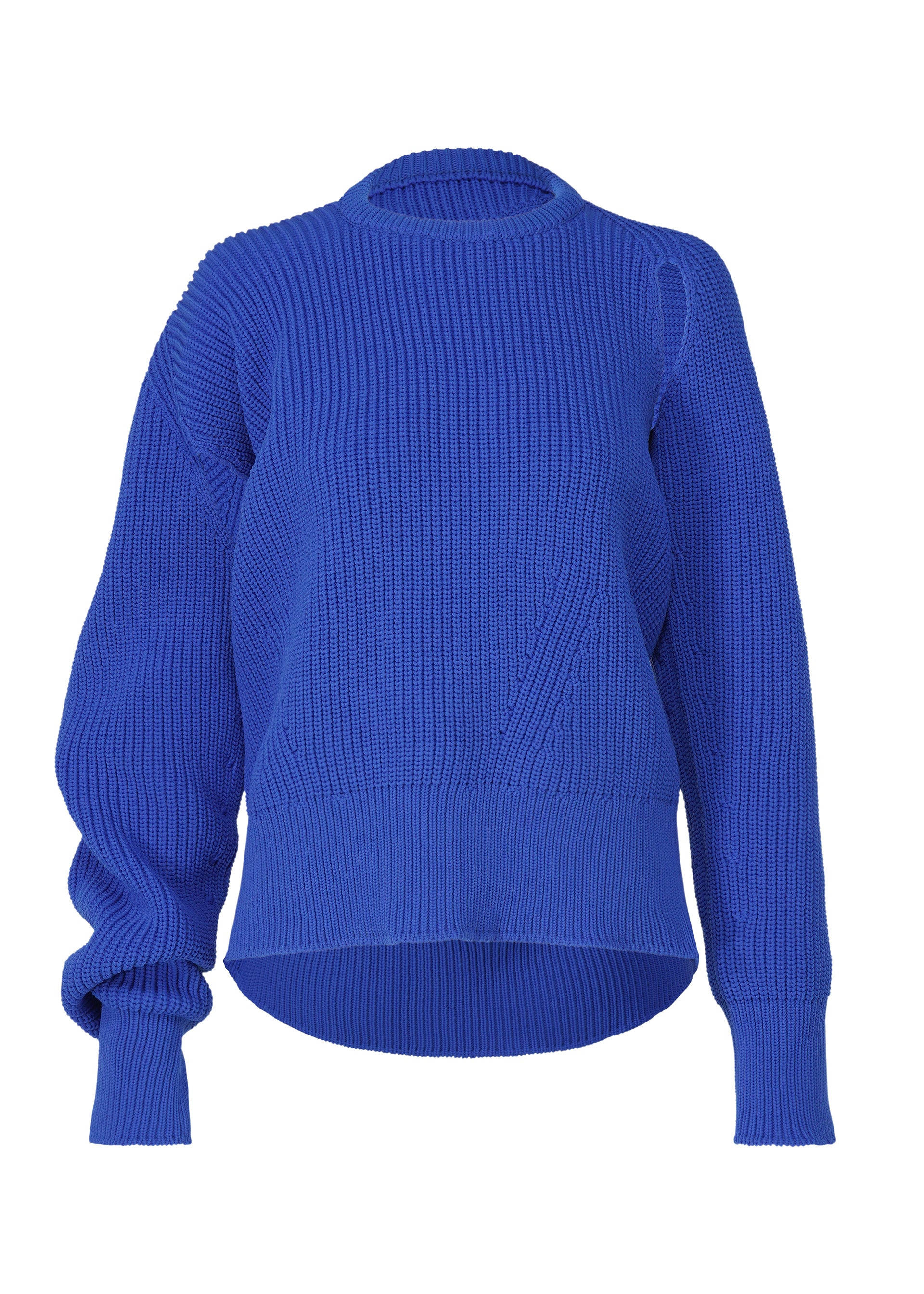 DISPLACED KNIT Top Blue – ISSEY MIYAKE EU