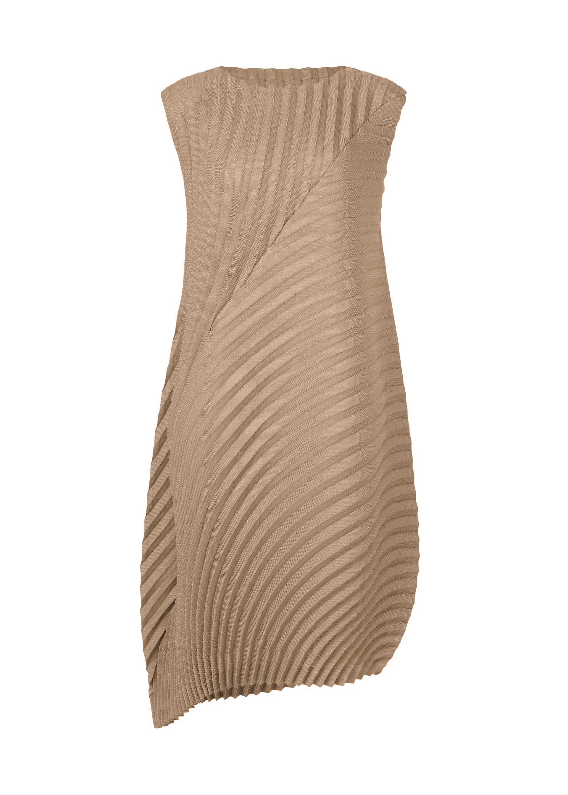 issey miyake pleats dress PLEASE MIYAKE: Green Ramie Pleats Maxi falling to a midi length. RAMIE Pleats Coral Pink (no.29)