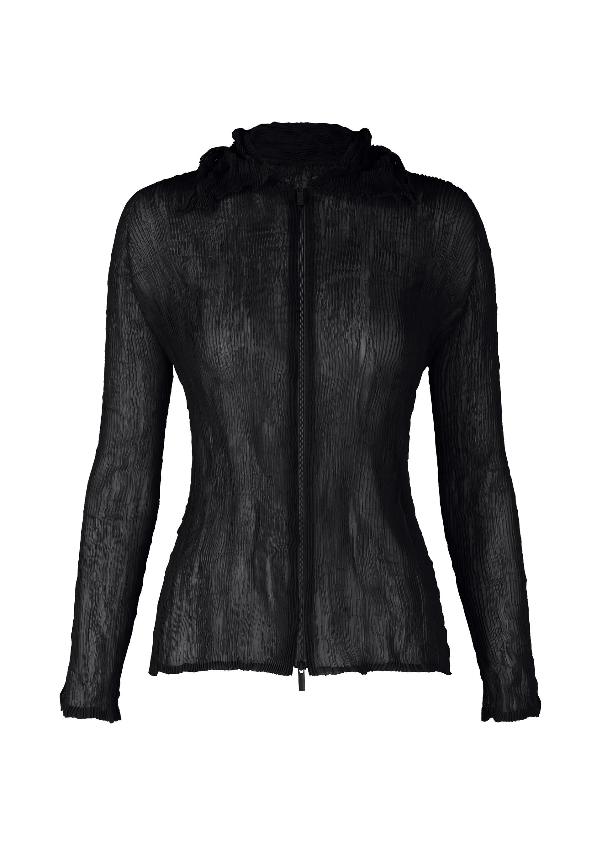 CHIFFON TWIST BK/WT-66 Cardigan Black – ISSEY MIYAKE EU