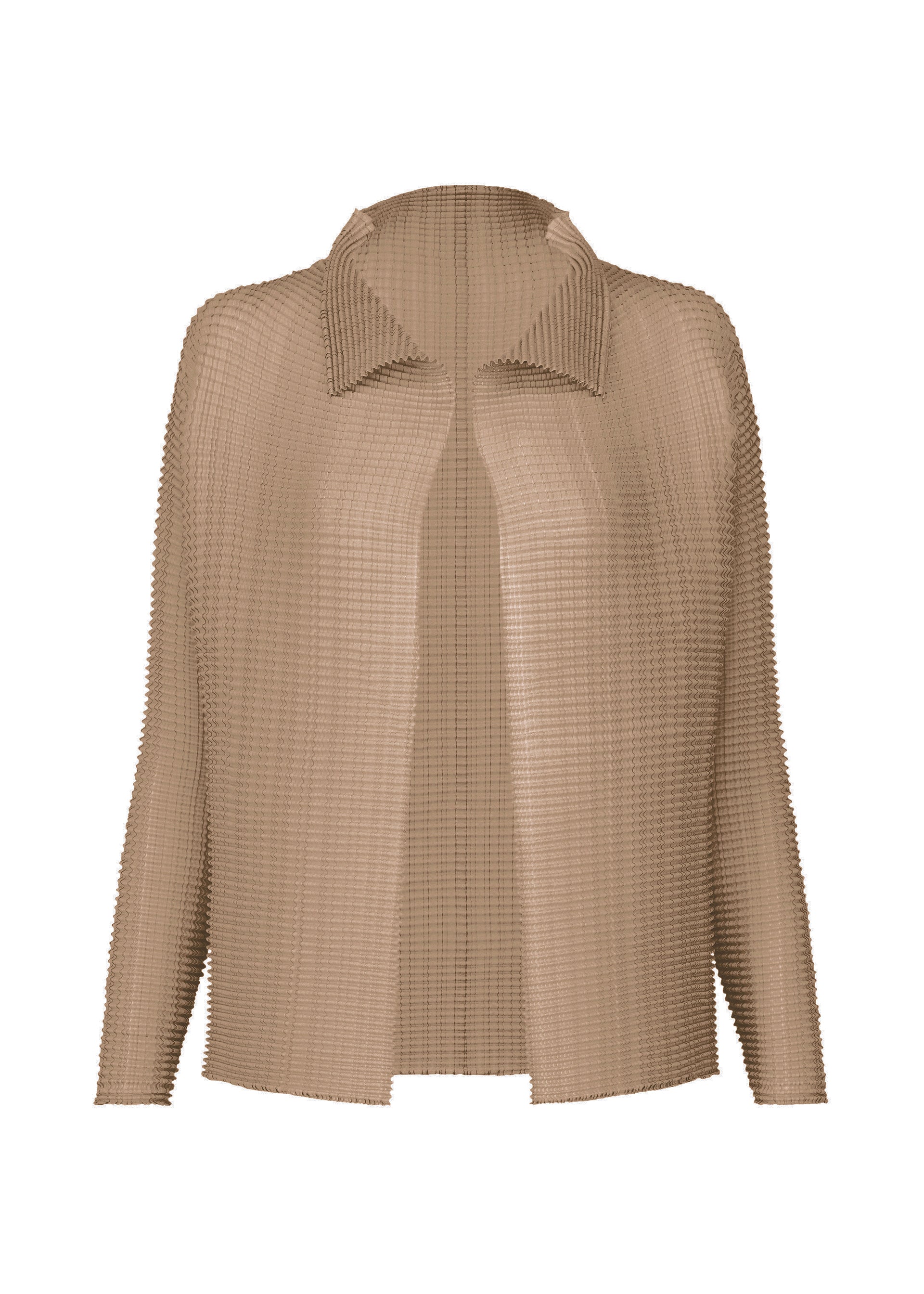 WOOLY PLEATS-66 Cardigan Greige – ISSEY MIYAKE EU