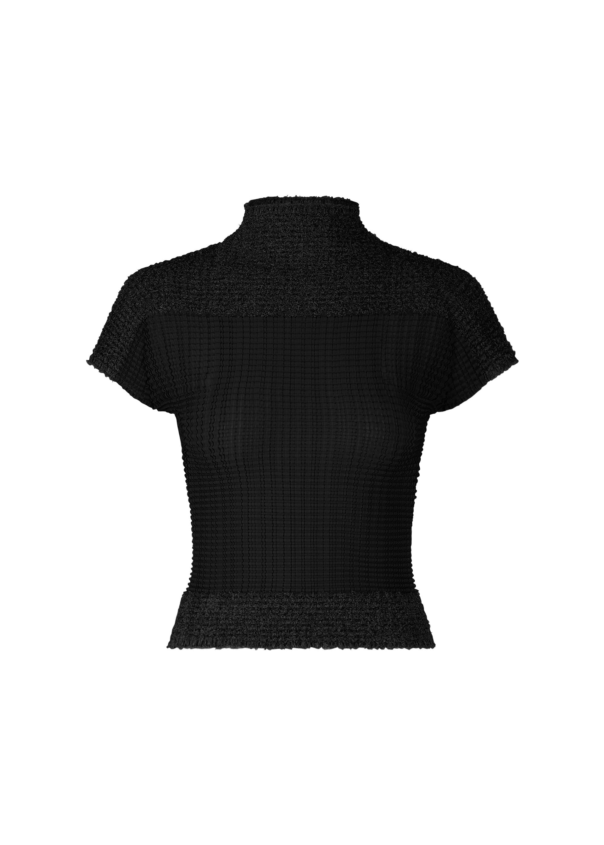 SHEER FUZZY PLEATS Top Black – ISSEY MIYAKE EU