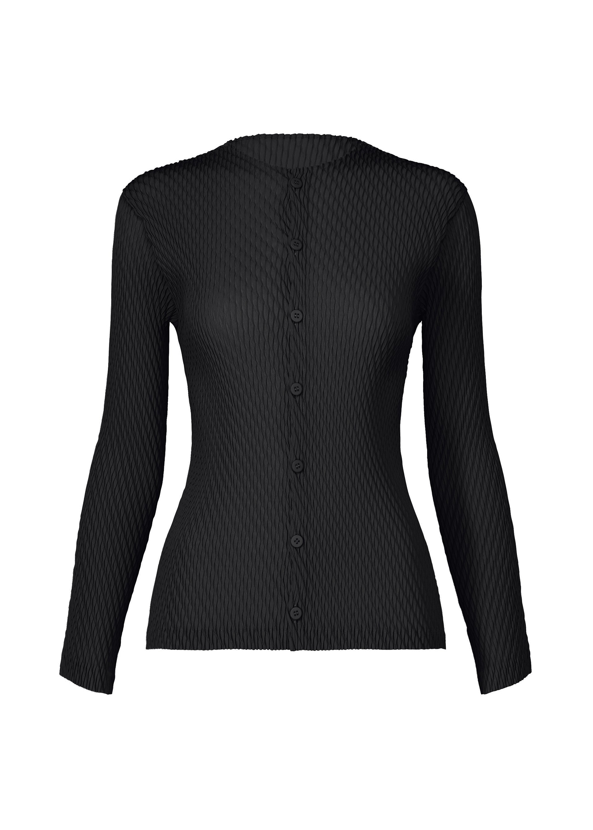 RHOMBUS PLEATS Cardigan Black – ISSEY MIYAKE EU