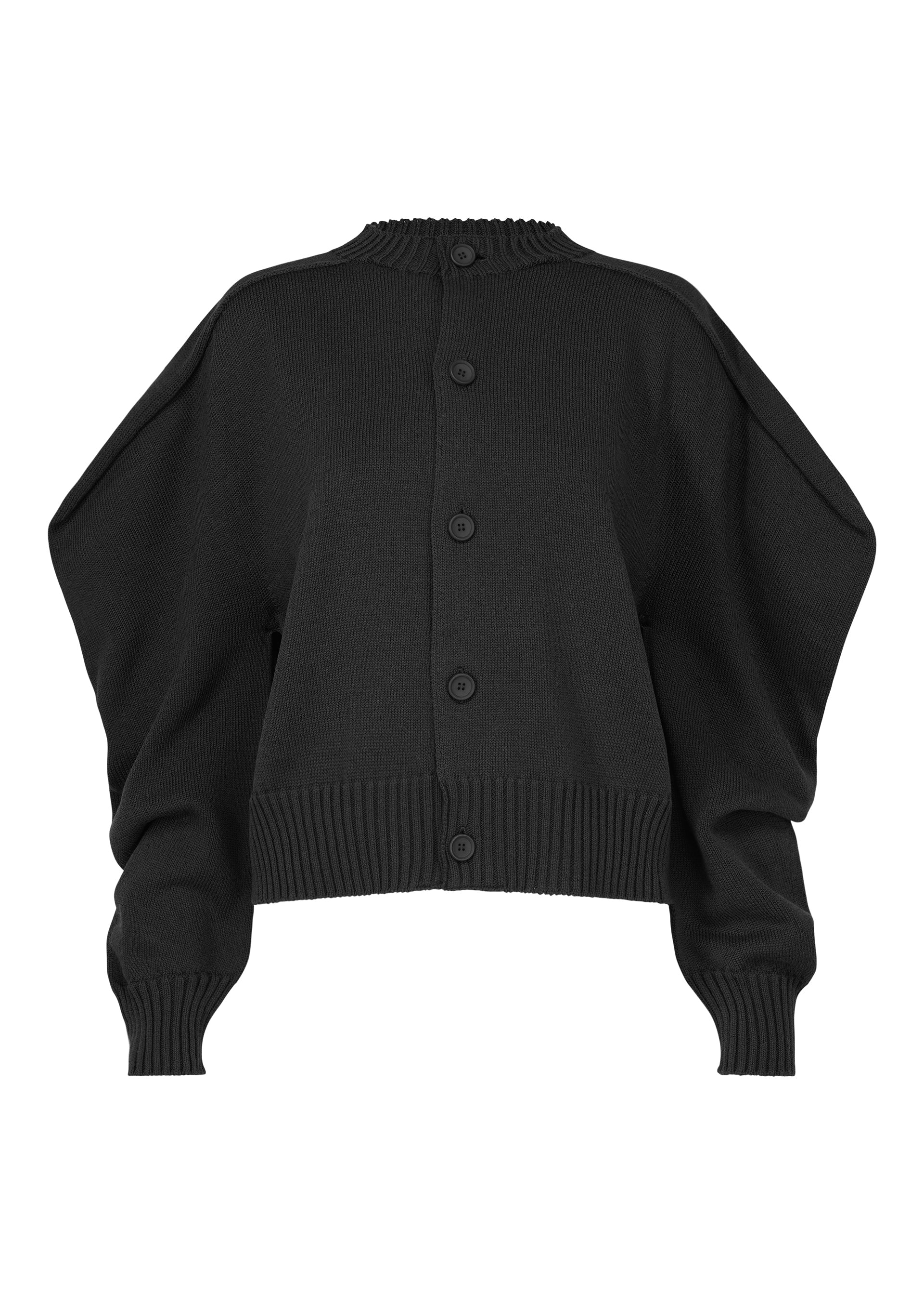 希少　イッセイミヤケ　ISSEY MIYAKE　シャギーニットトップス　黒　M AKIMBO KNIT Cardigan Black – ISSEY MIYAKE EU