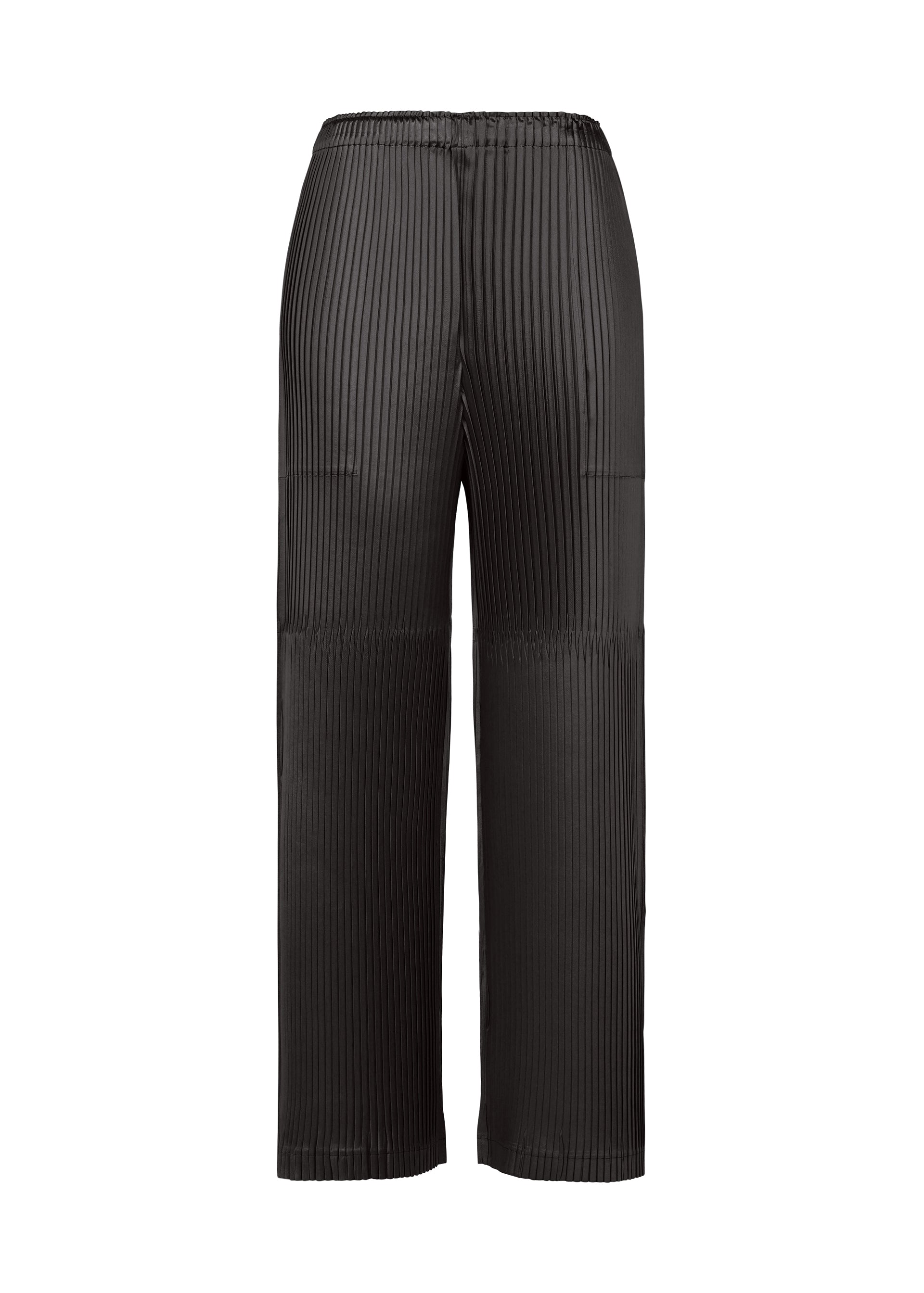 GLOSSED PANELS PLEATS Trousers Black – ISSEY MIYAKE EU