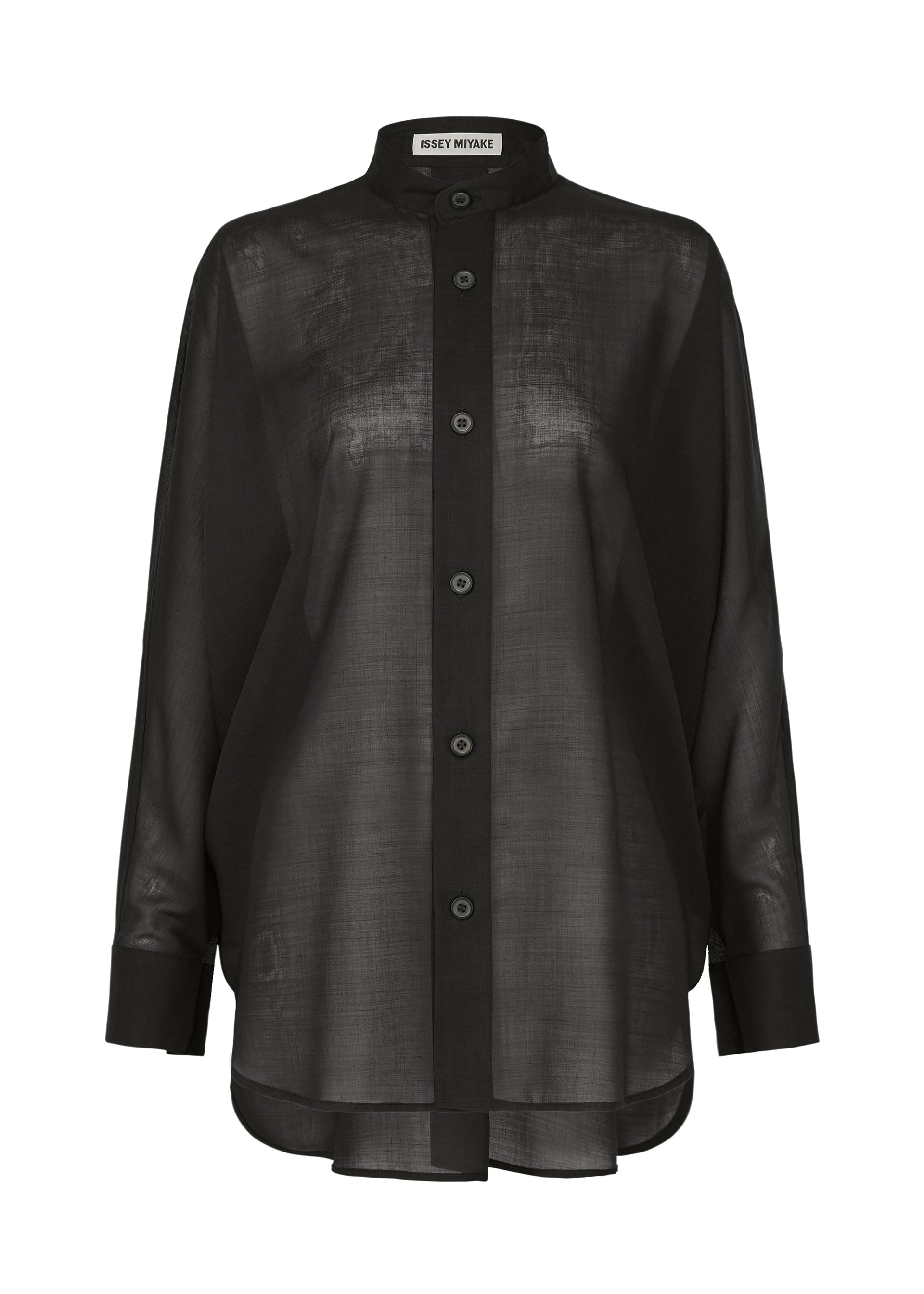 SHEER WOOL Shirt Black – ISSEY MIYAKE EU