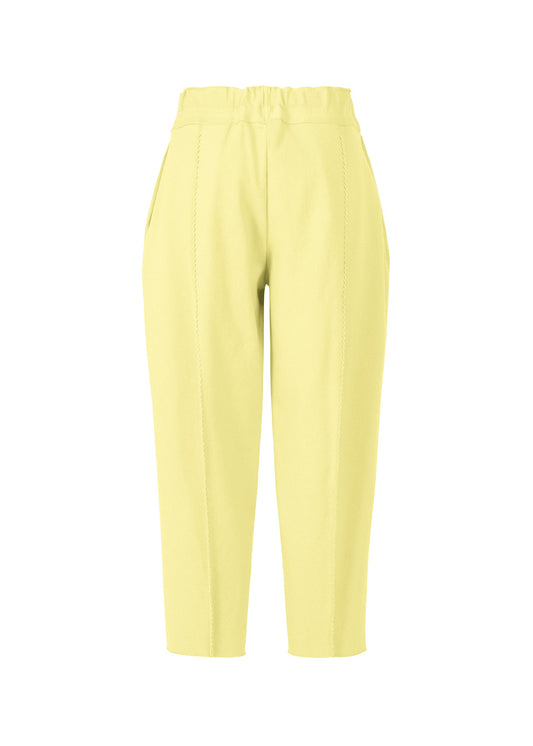 A detail shot of the ISSEY MIYAKE CAMPAGNE pants.