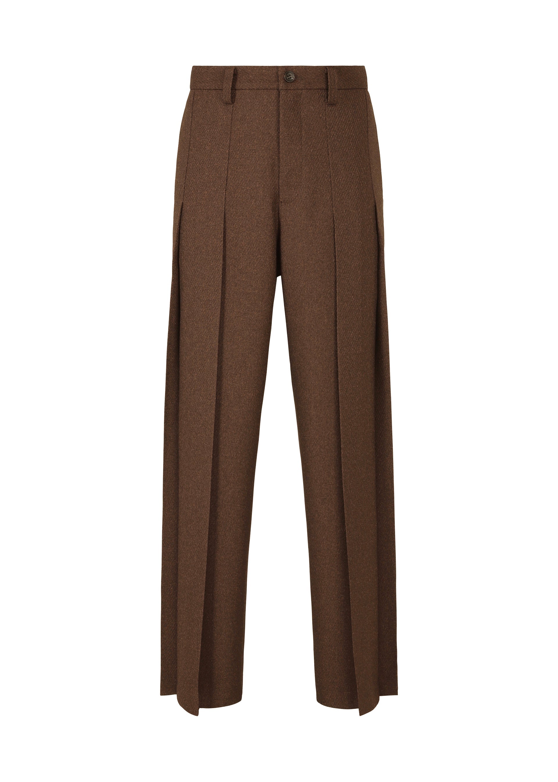 す*け様 IM MEN 25aw wool like tweed pants WOOL LIKE TWEED Trousers Brown – ISSEY MIYAKE EU