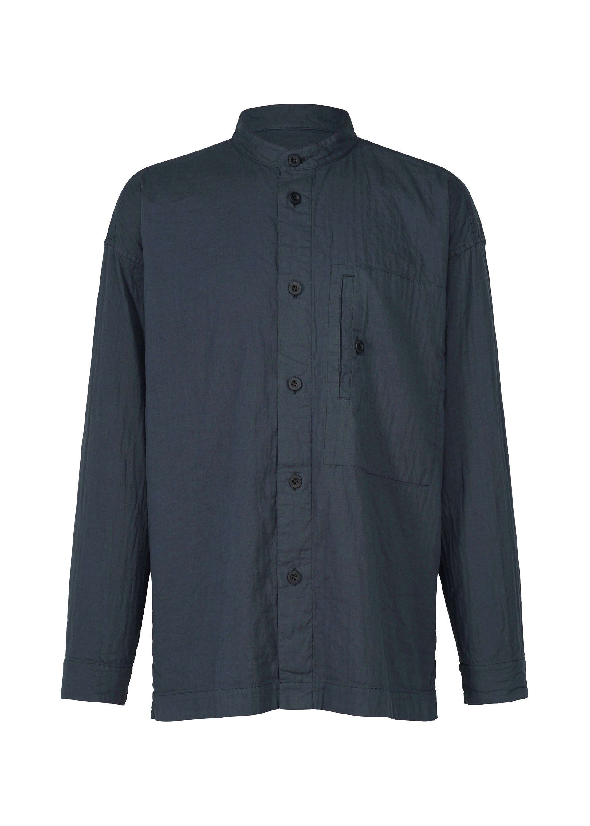 DOUBLE FACE COTTON SHIRT Shirt Navy – ISSEY MIYAKE EU
