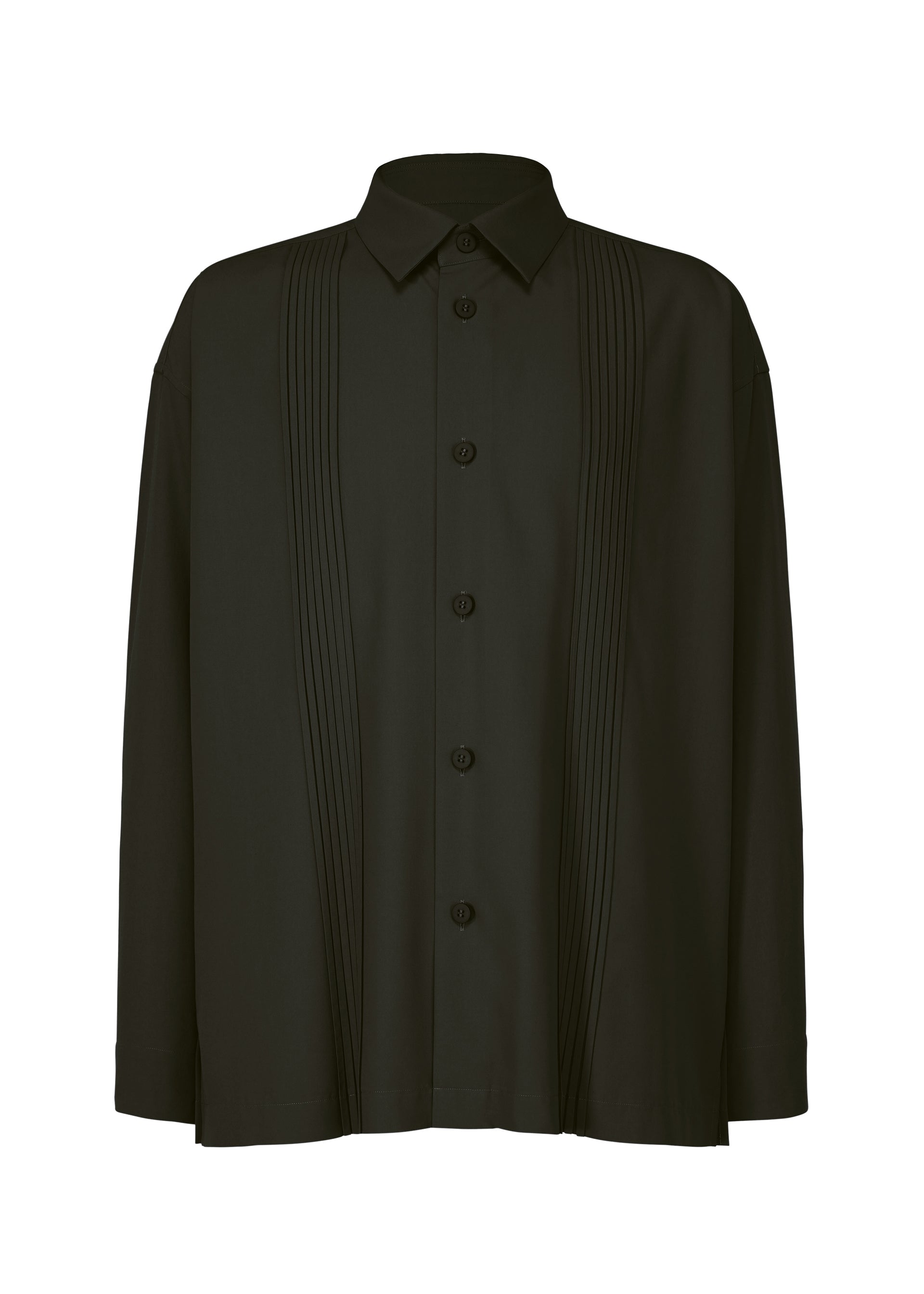 PLEATS SHIRT Shirt Black ISSEY MIYAKE EU PLEATS SHIRT Shirt Black ISSEY MIYAKE EU