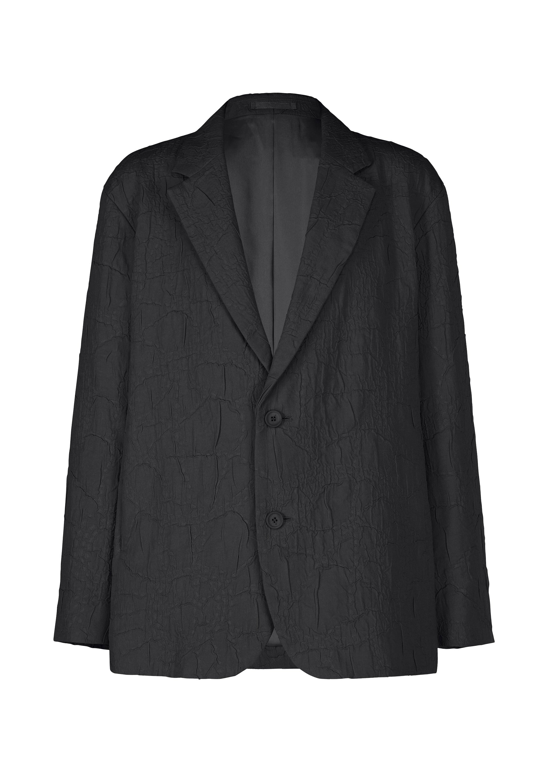 SHRINK JACQUARD Jacket Black – ISSEY MIYAKE EU