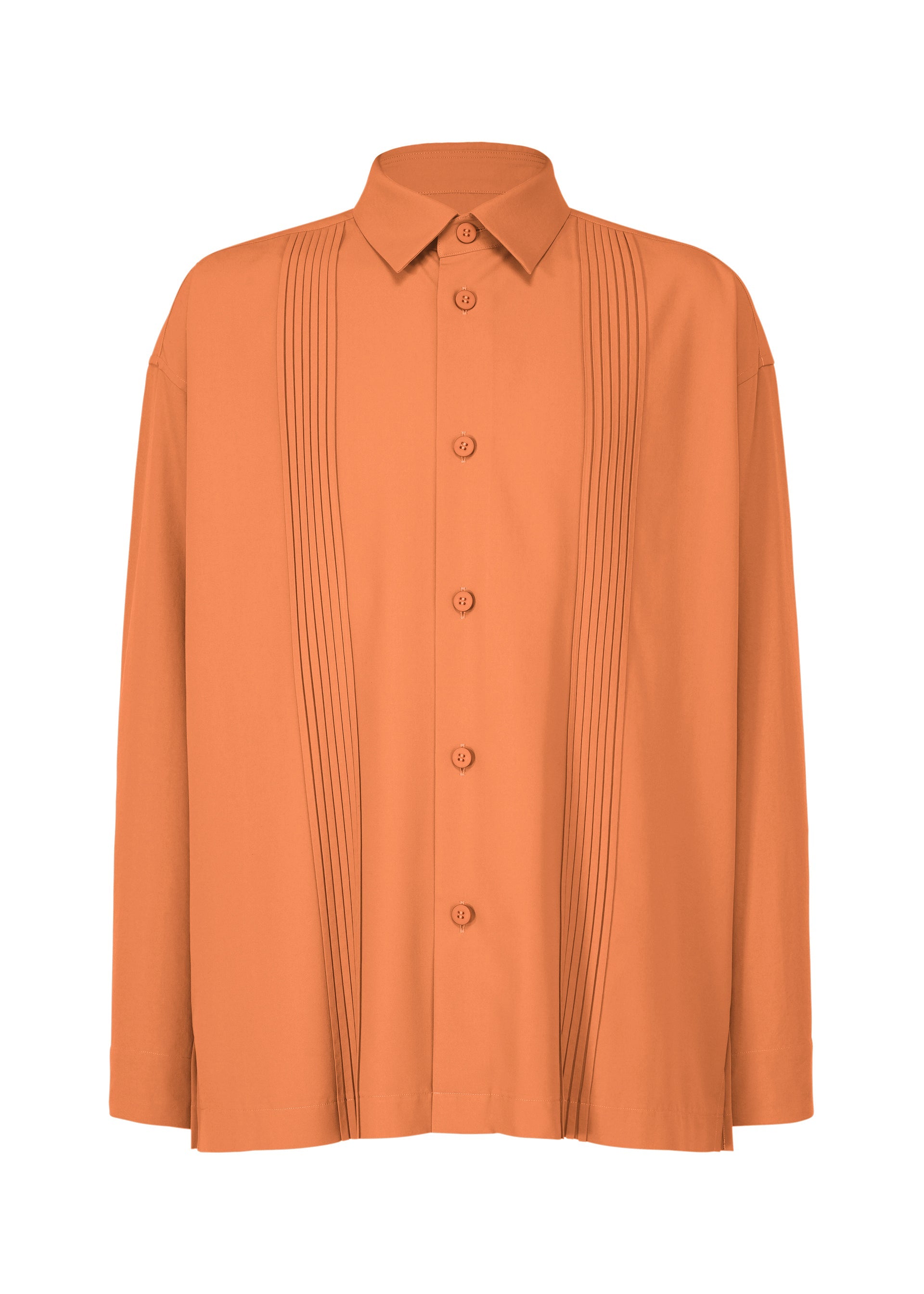 ISSEY MIYAKE オレンジ 長袖 トップス PLEATS SHIRT Shirt Light Orange – ISSEY MIYAKE EU