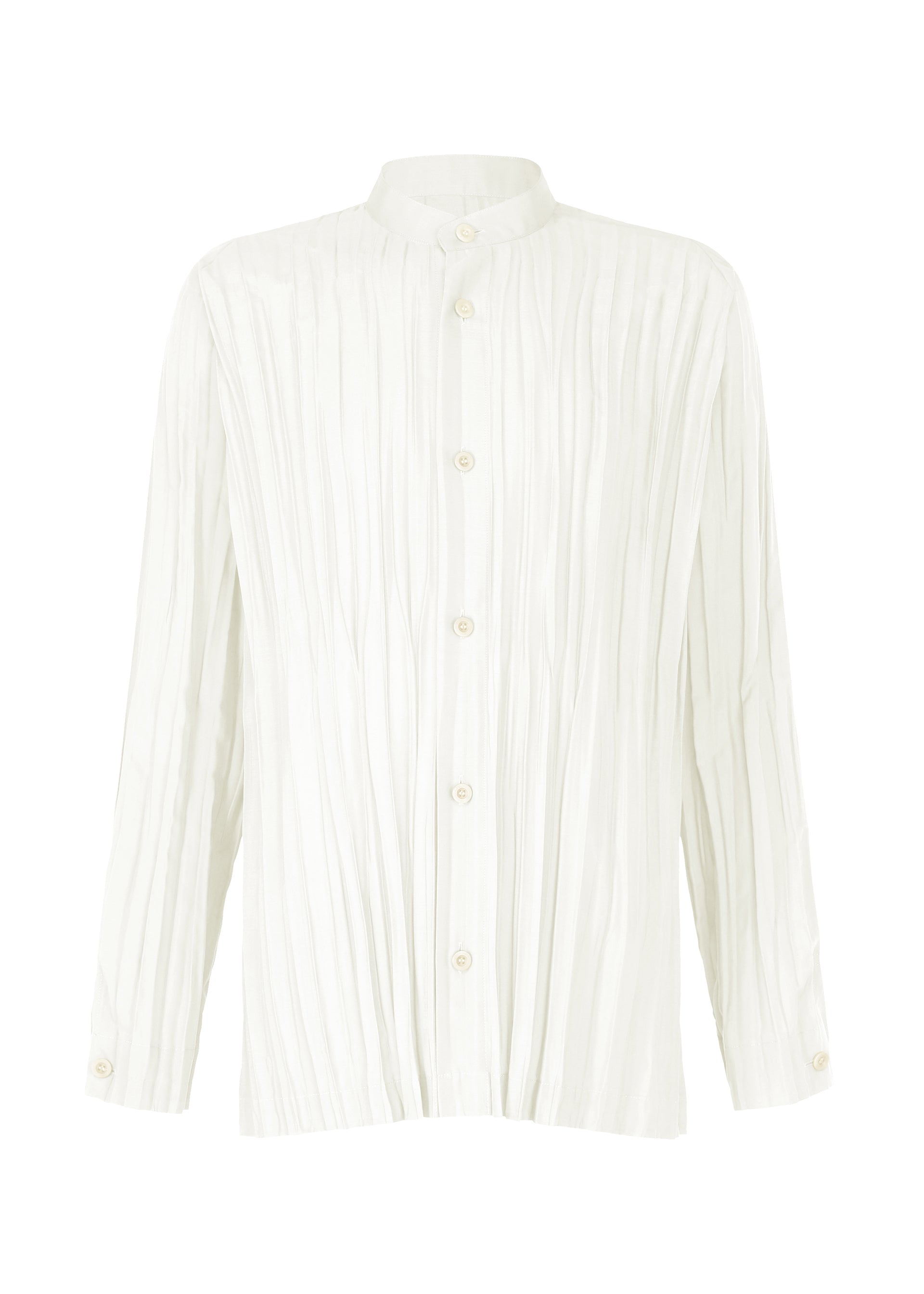 WRINKLE SHIRT Shirt Off-White – ISSEY MIYAKE EU