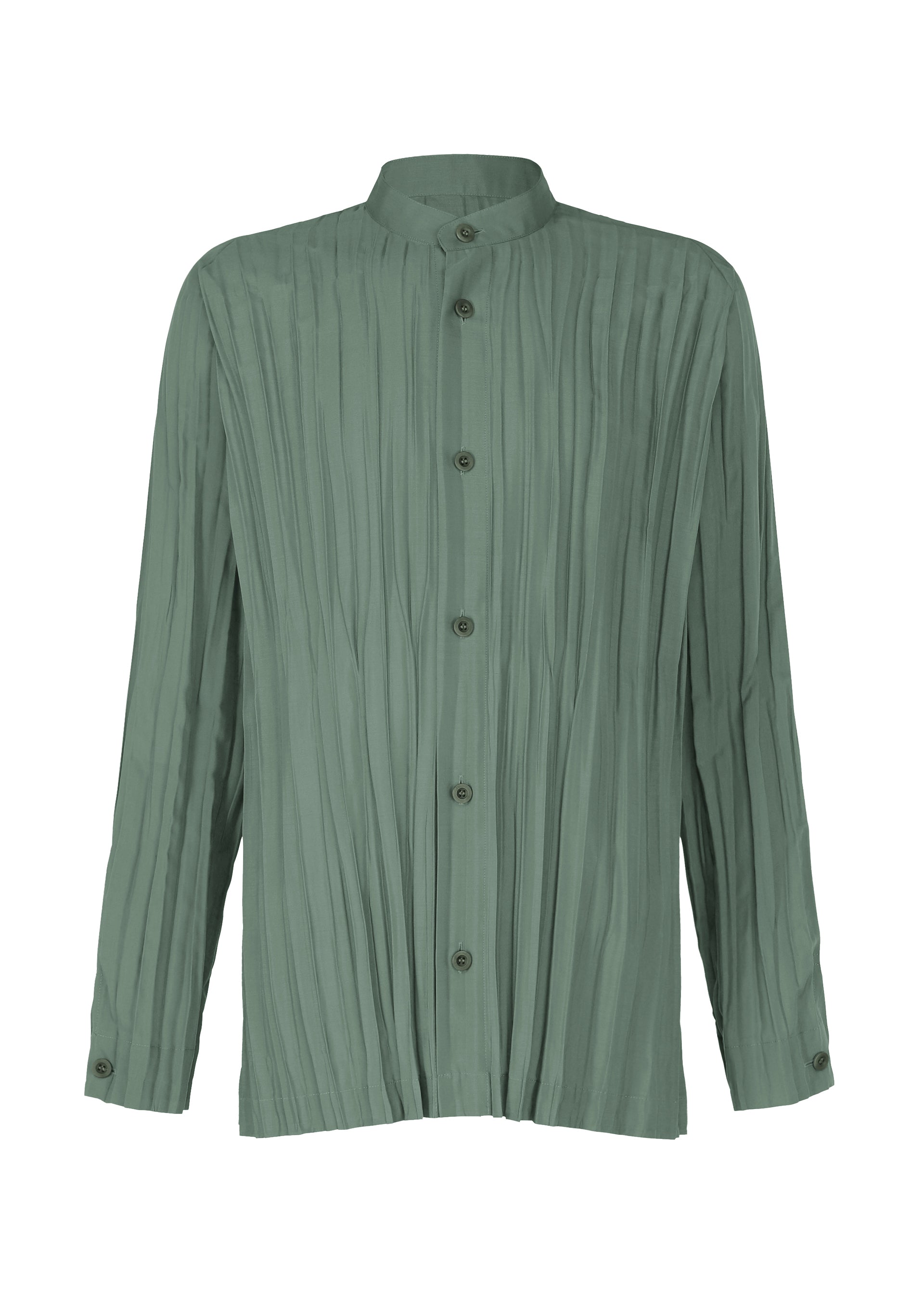 FETE ISSEY MIYAKE プリーツブラウス　サイズ2 薄地 イッセイミヤケ フェットISSEY MIYAKE FETE 2WAYカラープリーツシャツ