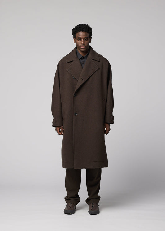 A model wears the IM MEN FULLER WOOL coat.