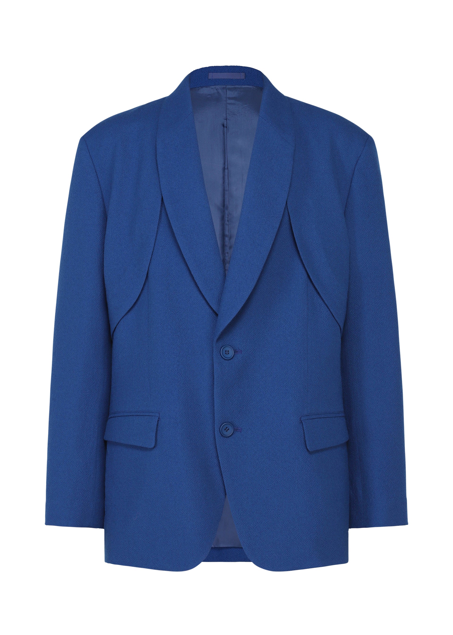 SHRINK WOOL Jacket Blue – ISSEY MIYAKE EU