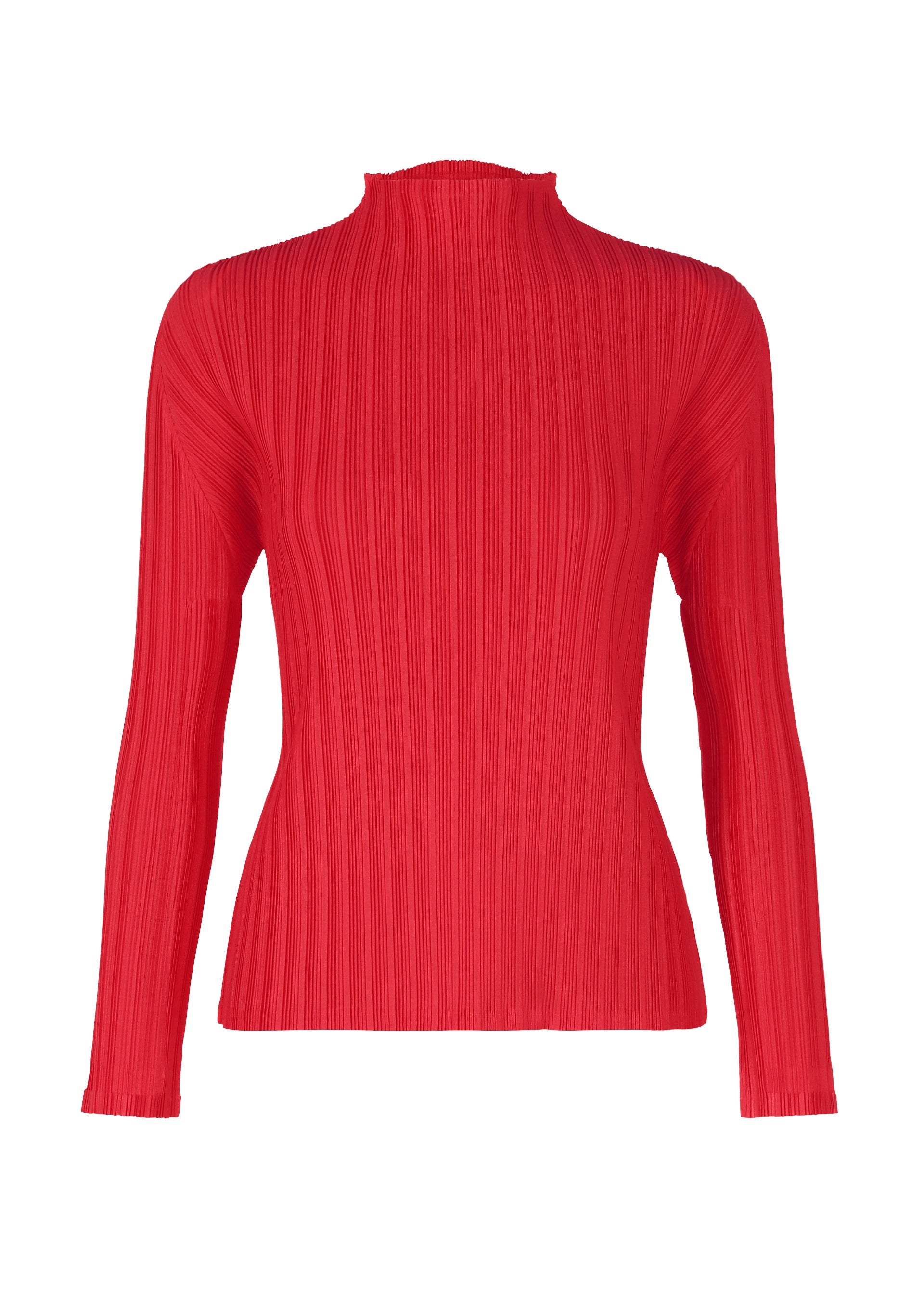 RIB PLEATS NOVEMBER Top Red – ISSEY MIYAKE EU