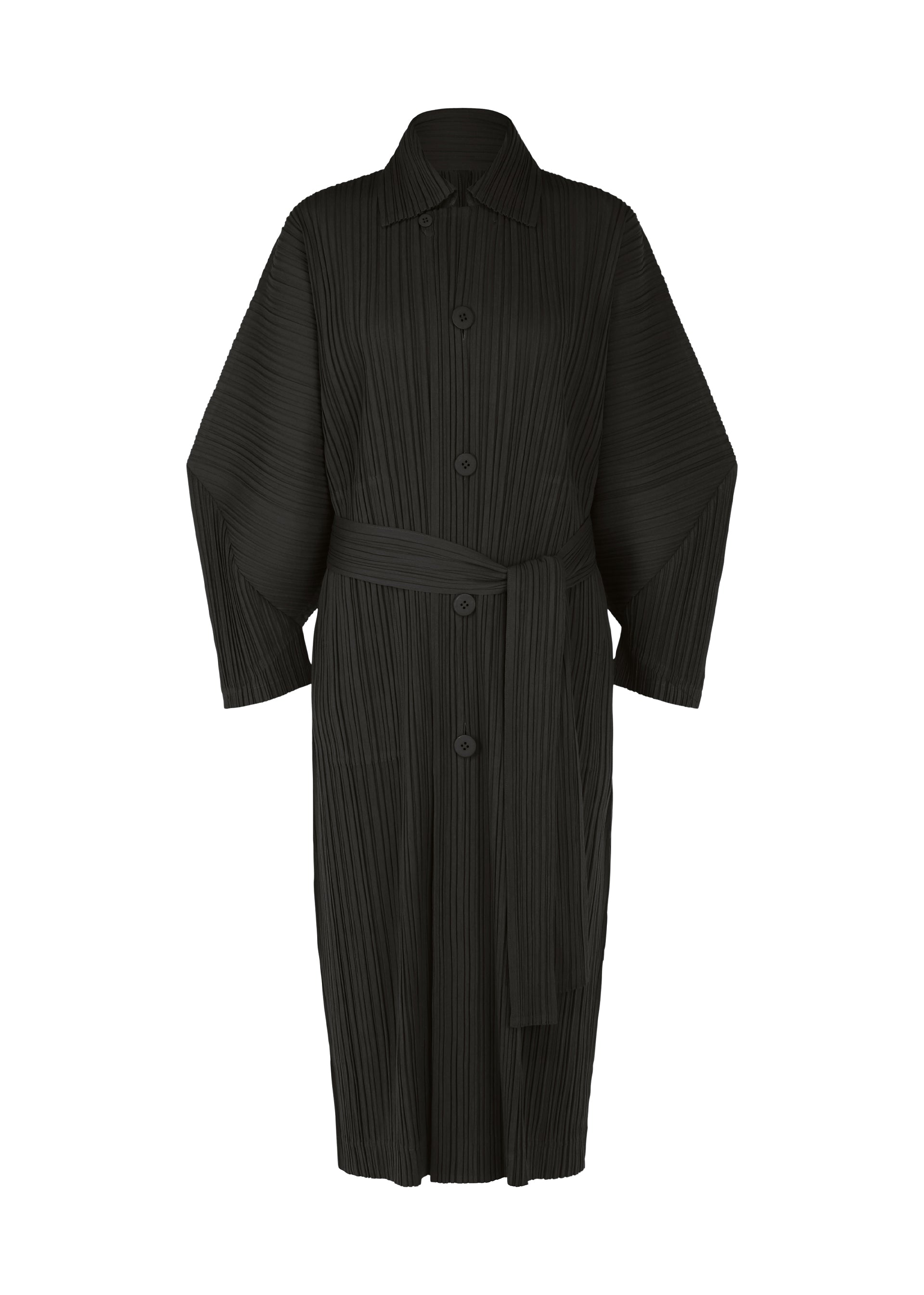 WOOL PLEATS Coat Black – ISSEY MIYAKE EU