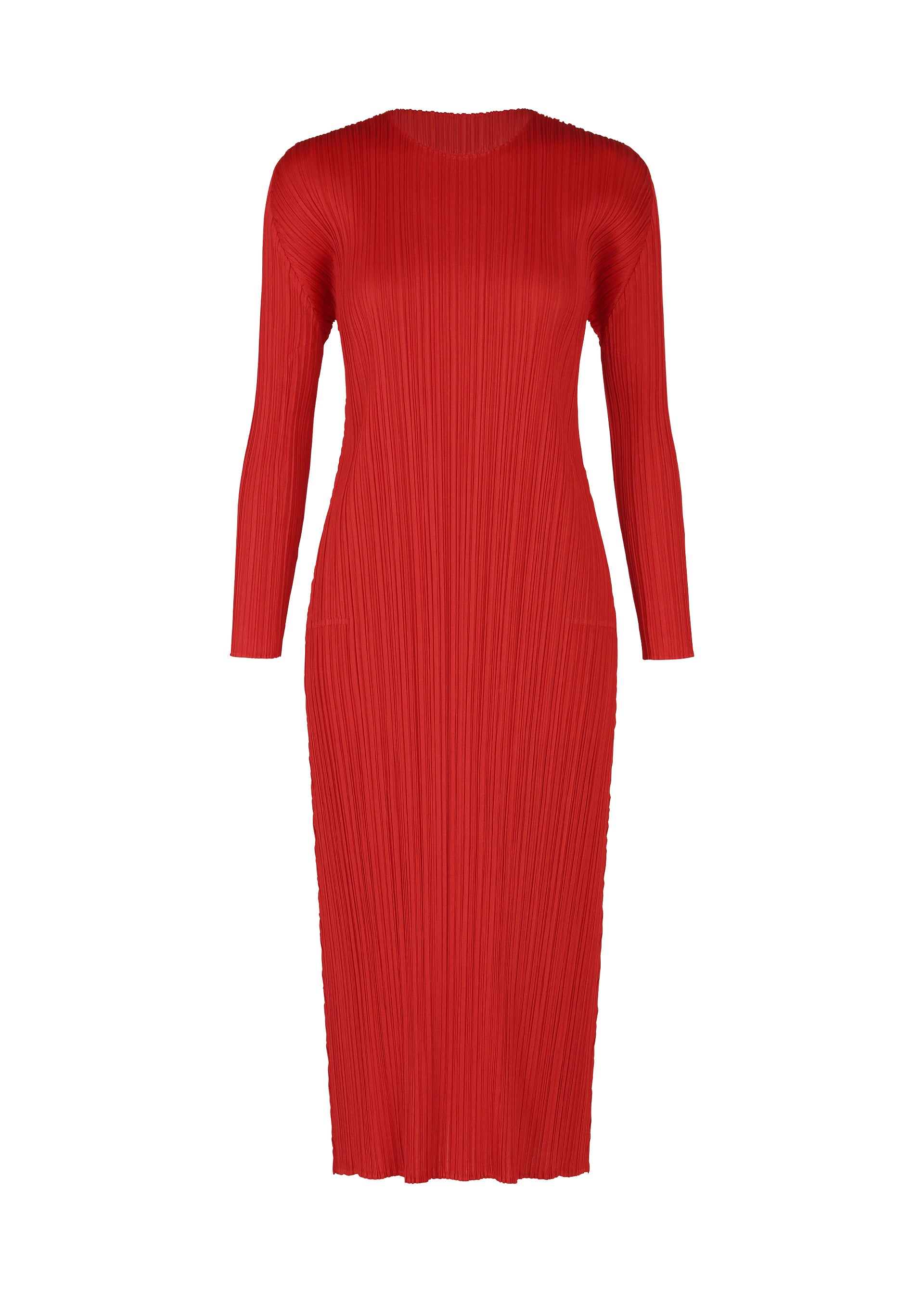 issey miyake red dress Dress woman Pleats Please Issey Miyake