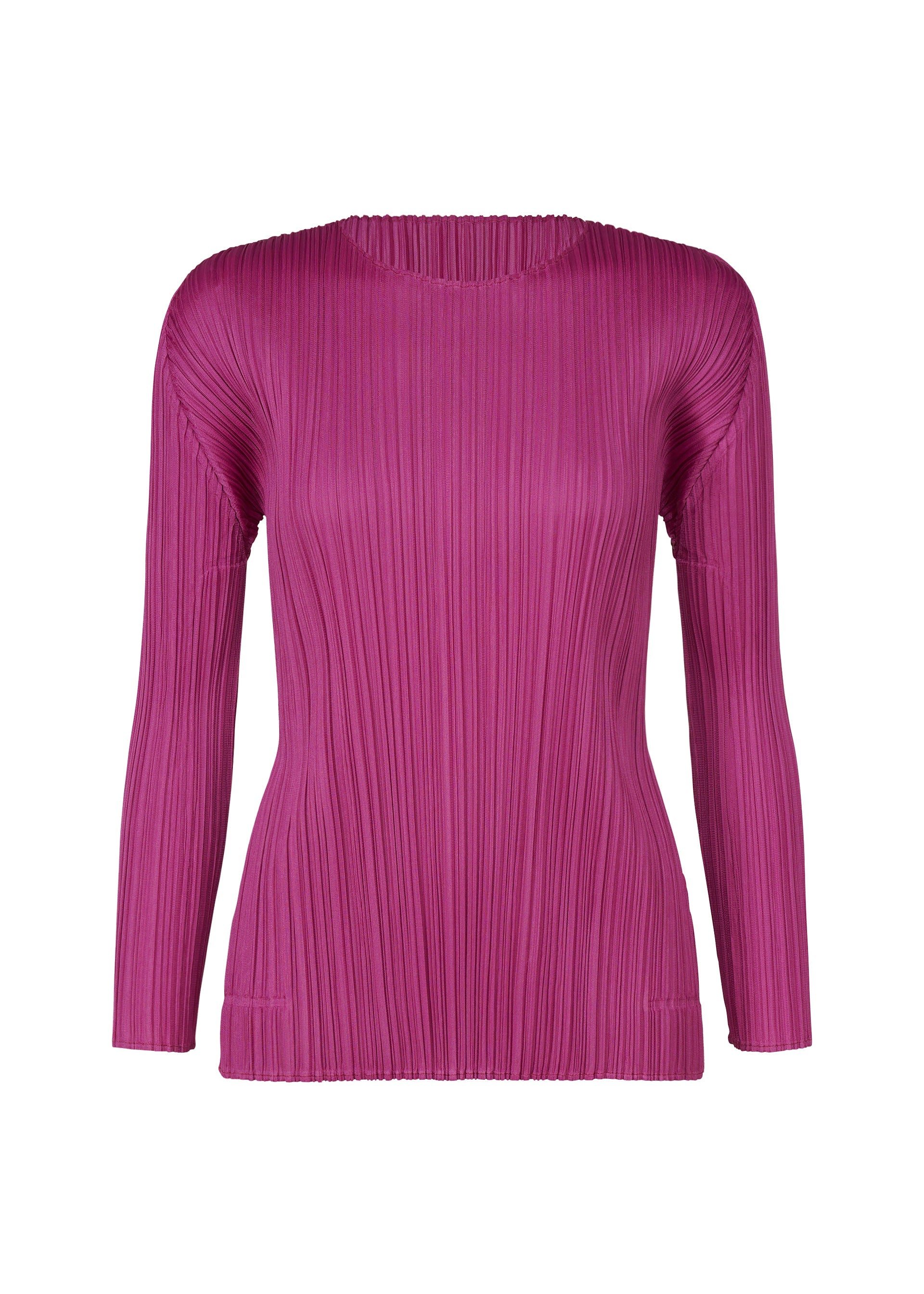 トップス PLEATS PLEASE MONTHLY COLORS SEPTEMBER MONTHLY COLORS : SEPTEMBER Top Magenta – ISSEY MIYAKE EU
